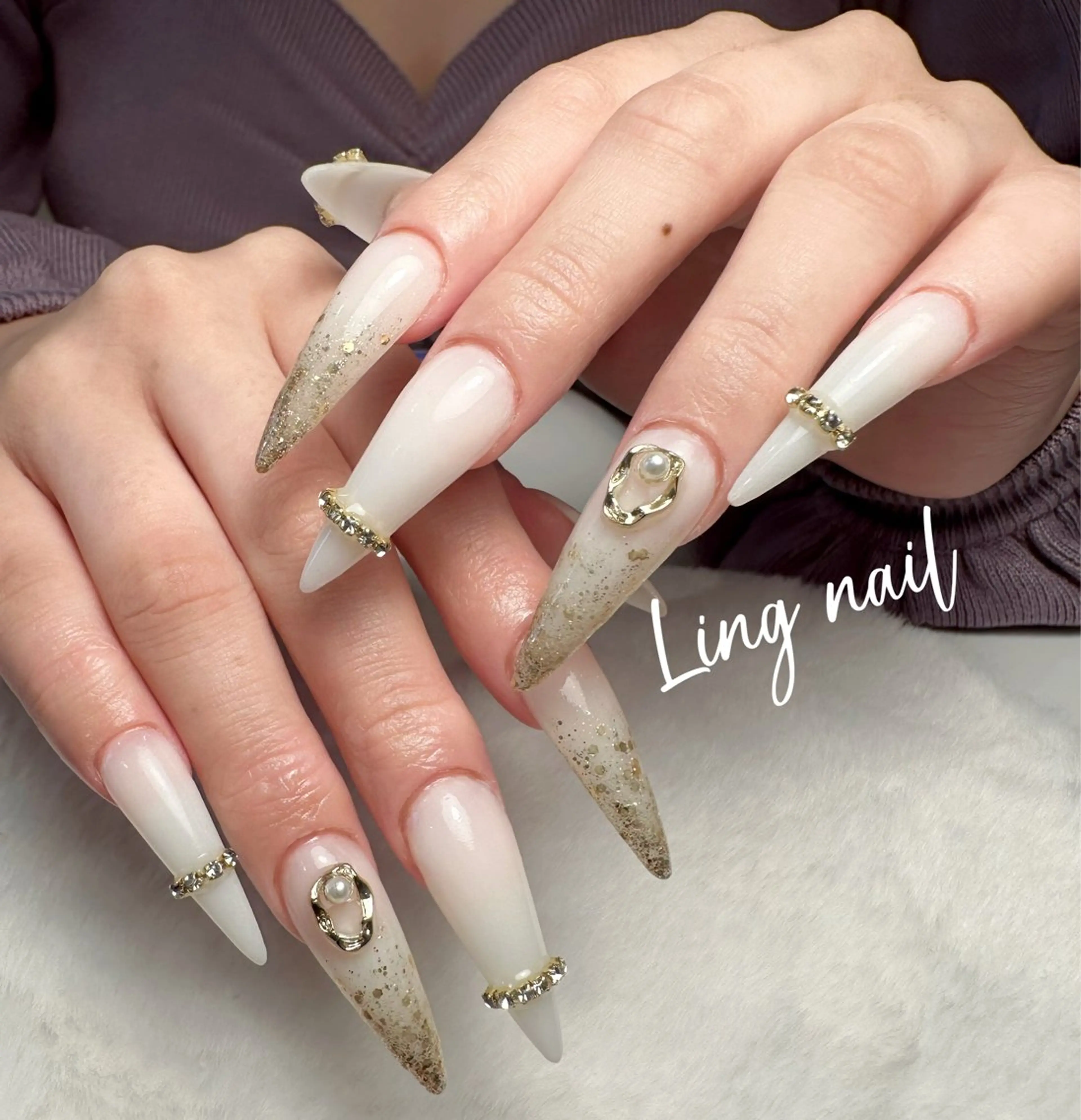 長さだし10本＋ワンカラーの写真