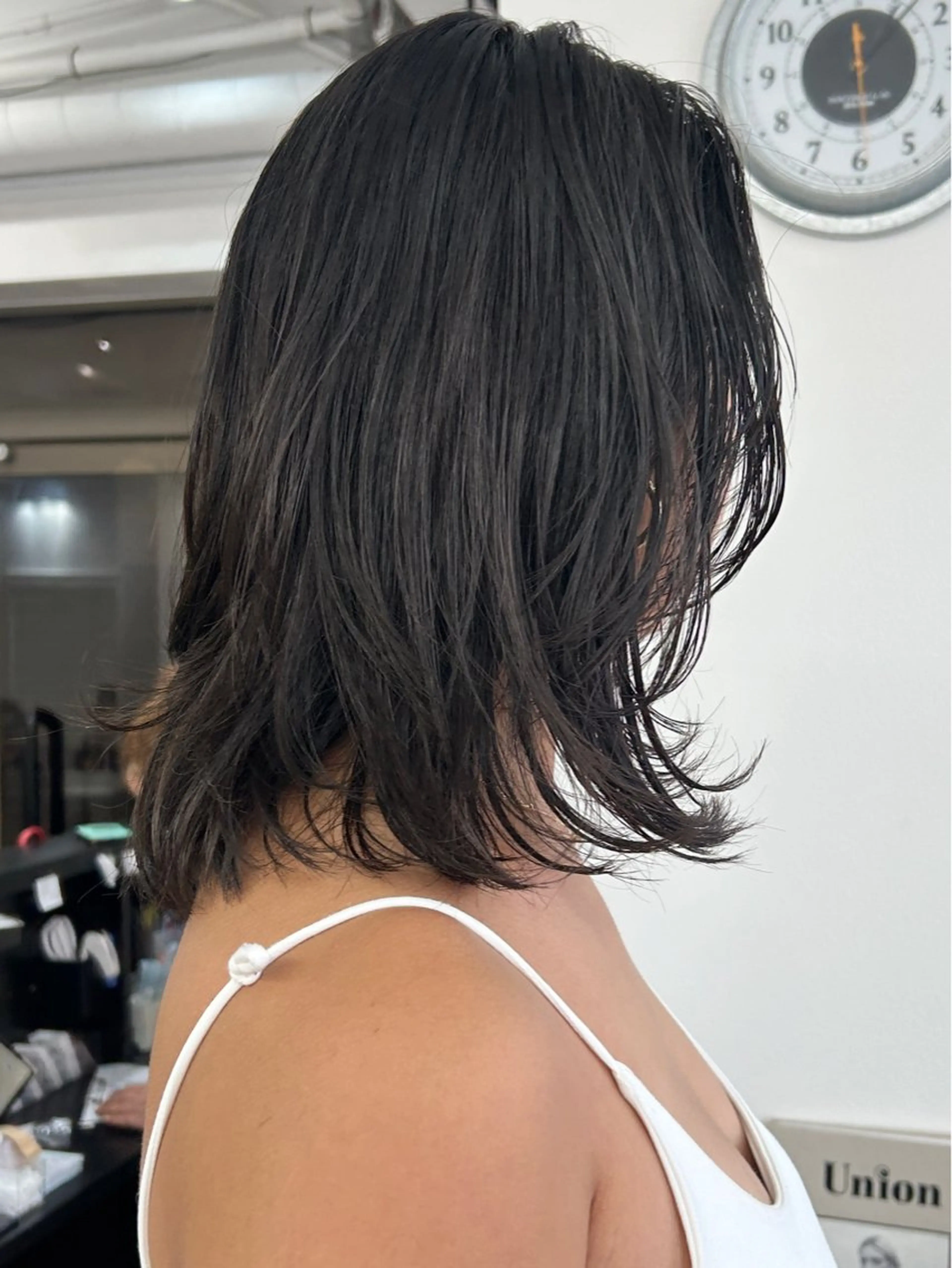 ミディアム カラー レイヤーボブ/ 艶カラー/サナ🌼のヘアスタイル