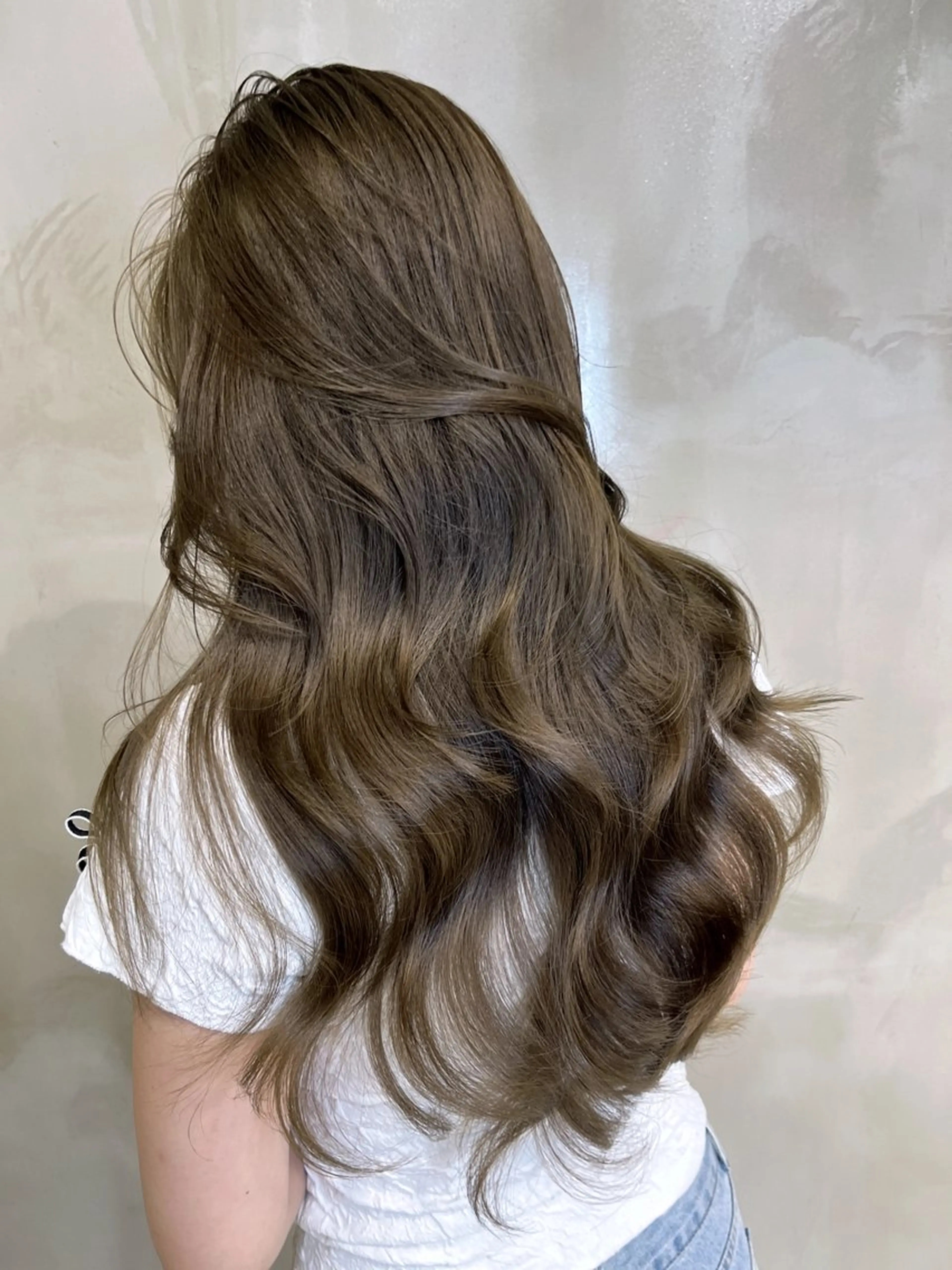 ロング カット ヘアカラー トリートメント 海野翔吾🇨🇳 ワンホンレイヤーのヘアスタイル