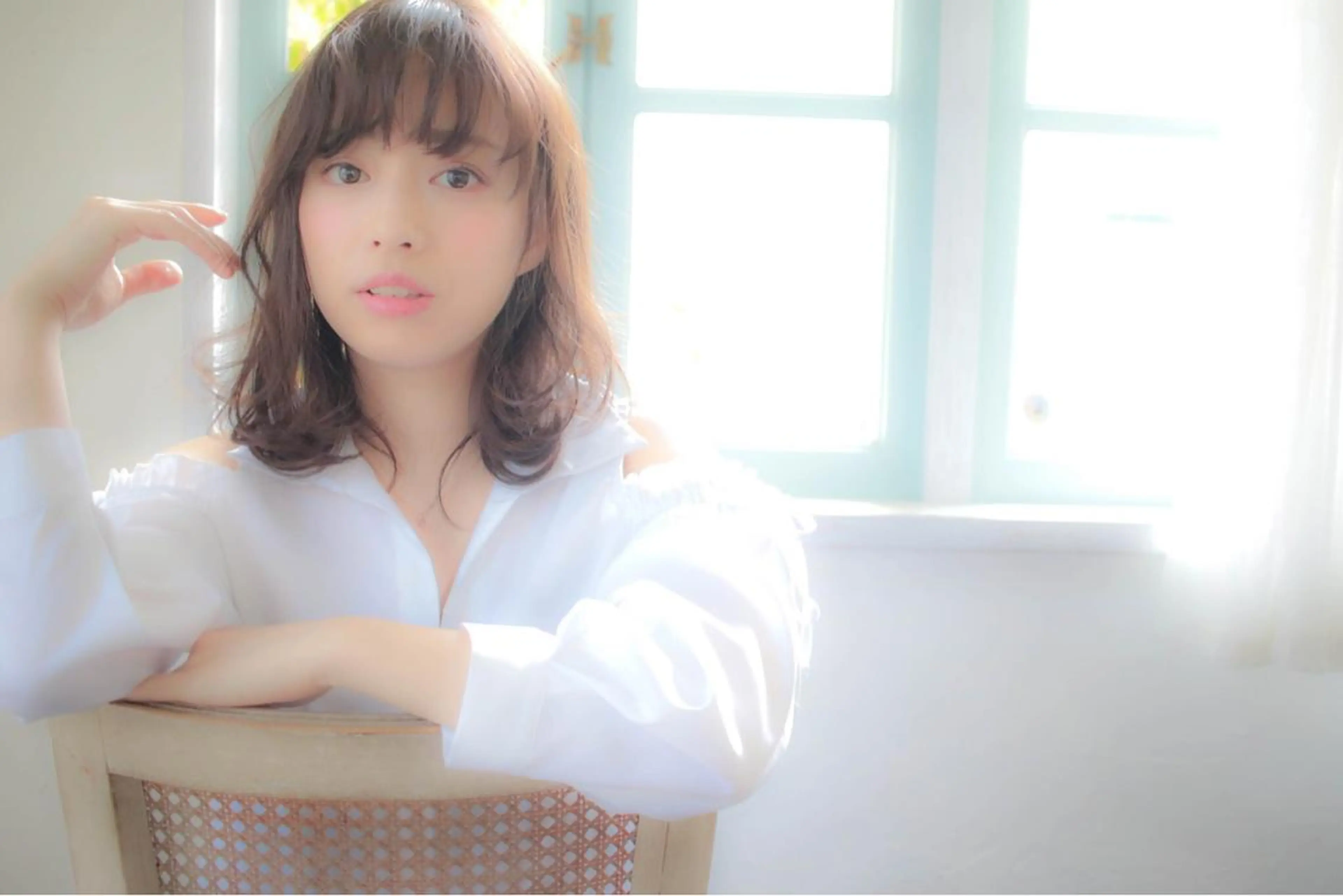 ミディアム カラー ヘアアレンジ 表参道/さあ や/大人ナチュラルのヘアスタイル