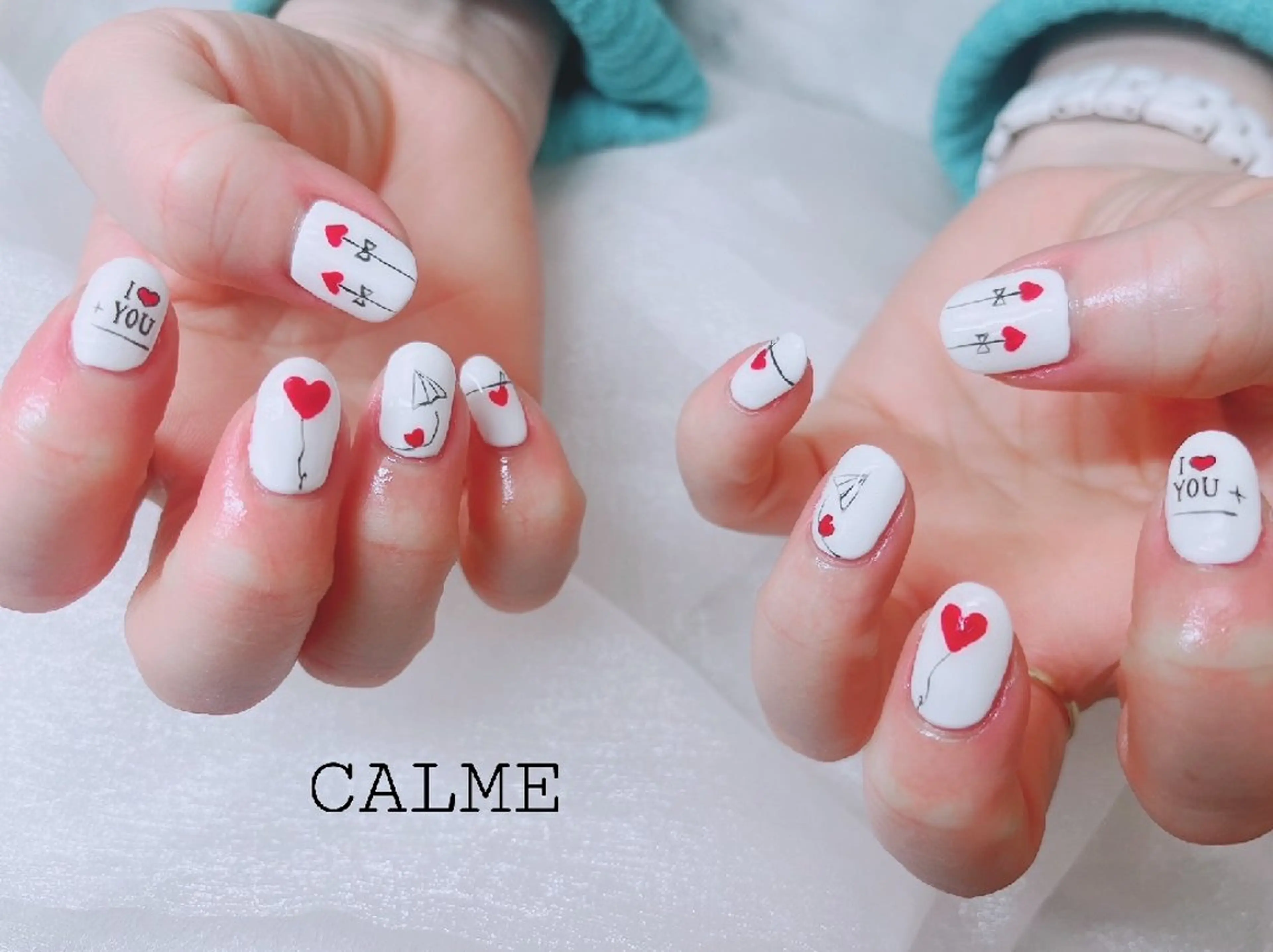 ネイル 持ち込み ハンドネイル CALME ♡のネイルデザイン