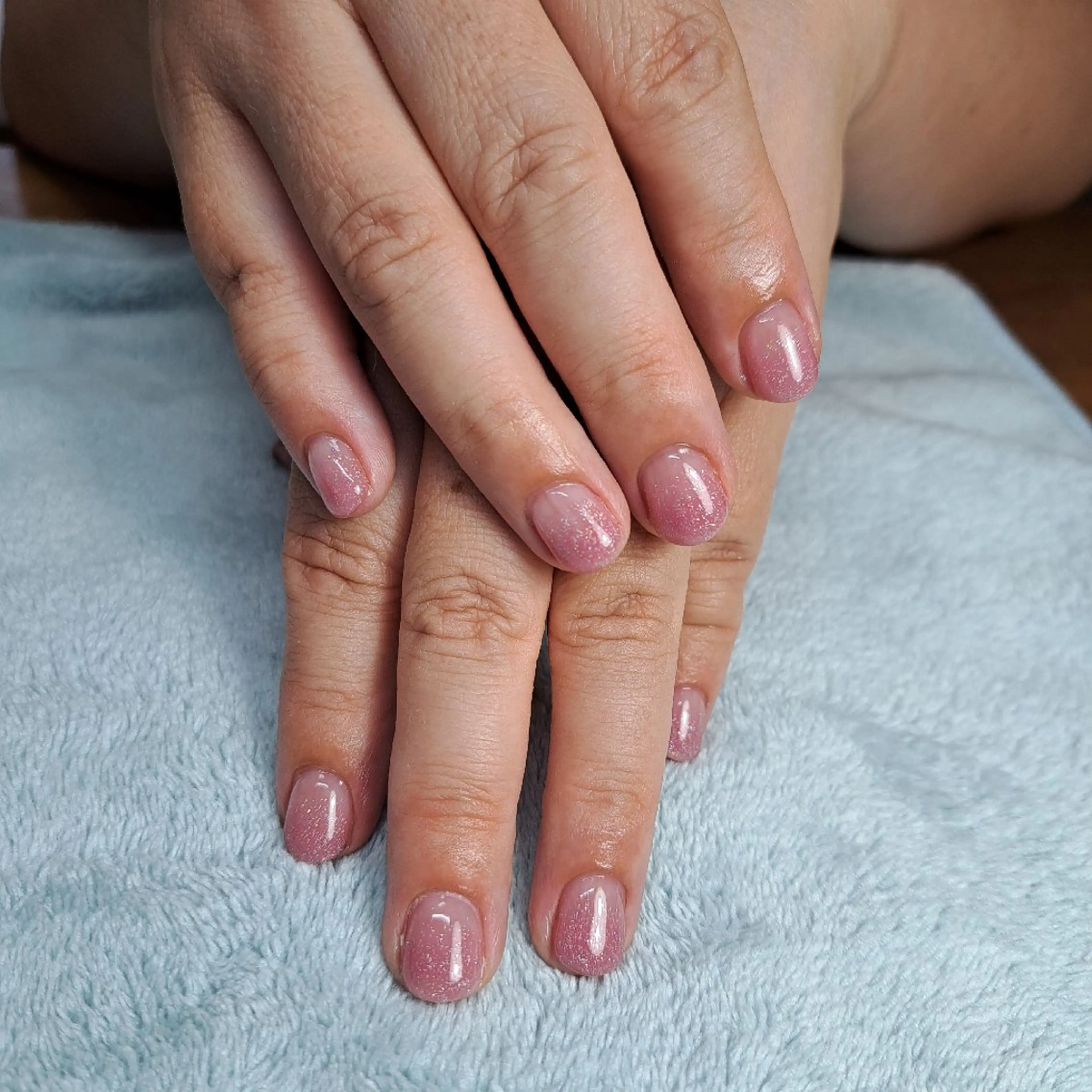 ネイル グラデーション ラメ(グリッター) ラメグラデーション ワンカラーネイル HAYASHI  Nのネイルデザイン