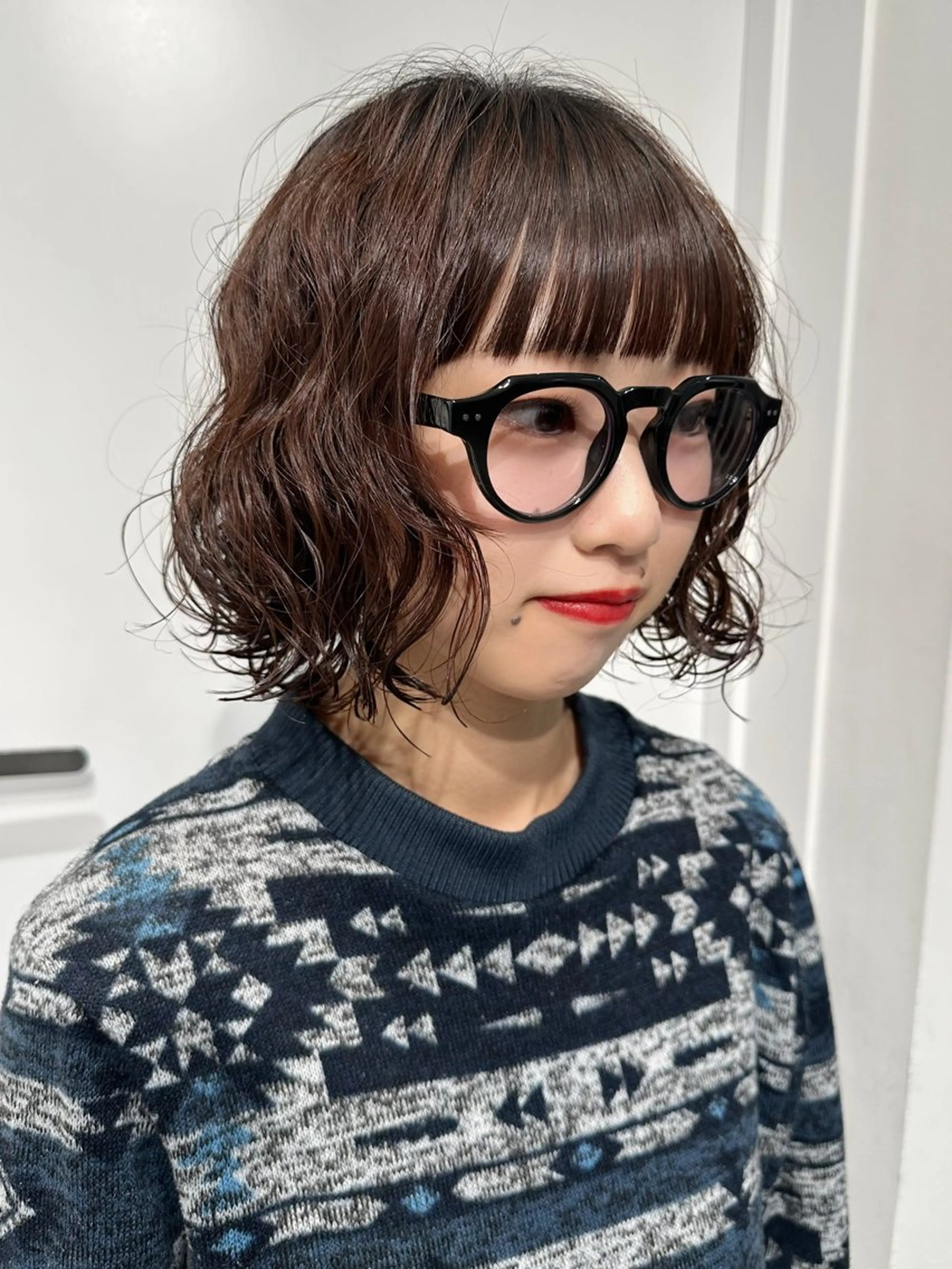 ショート カラー パーマ カット ヘアカラー パーマ トリートメント レイヤーカット/艶髪 ✨💭KIRARIのヘアスタイル