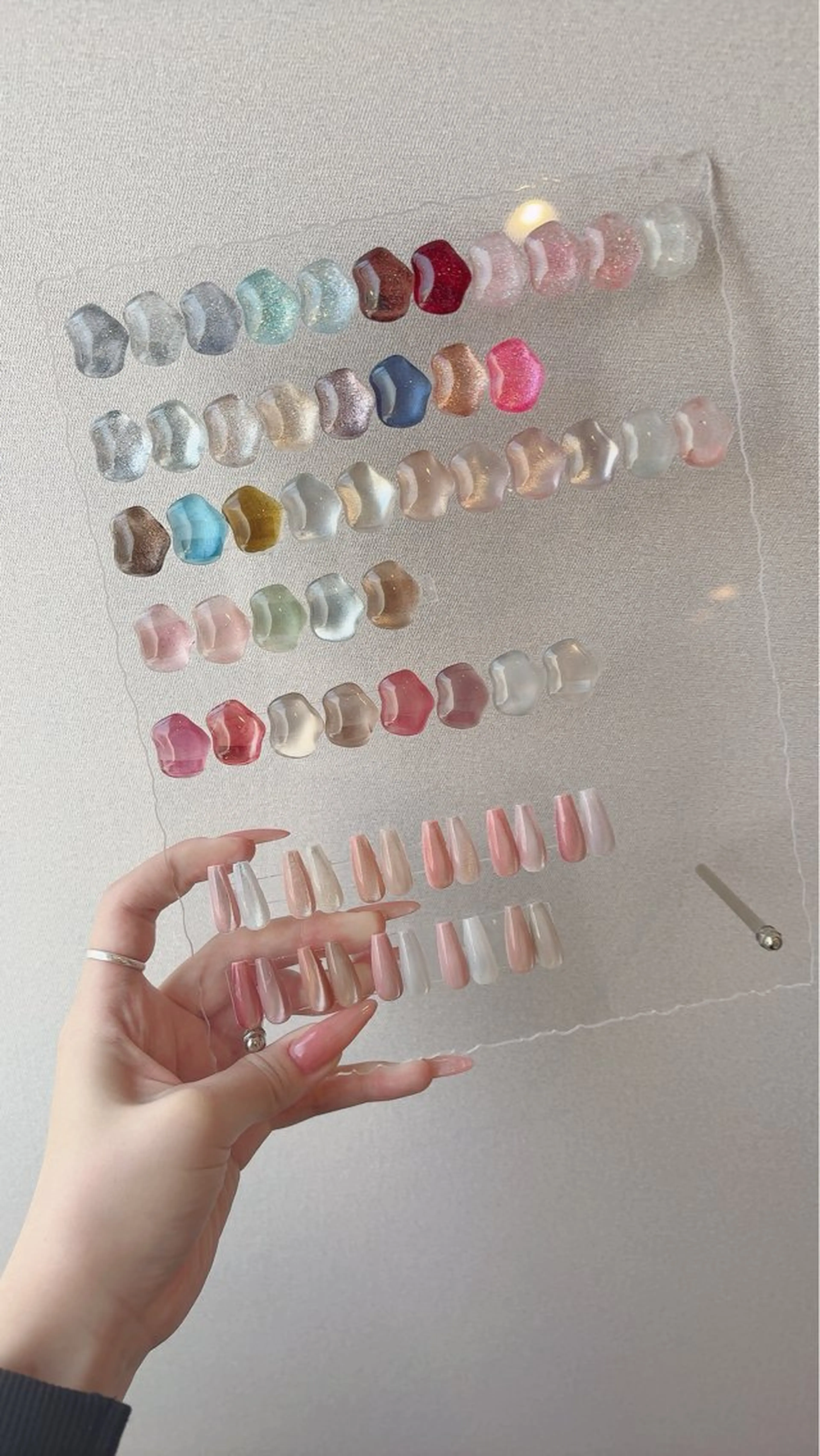 [オフ込み]うるうるマグネットorフラッシュネイル𓂃🫧‪の写真