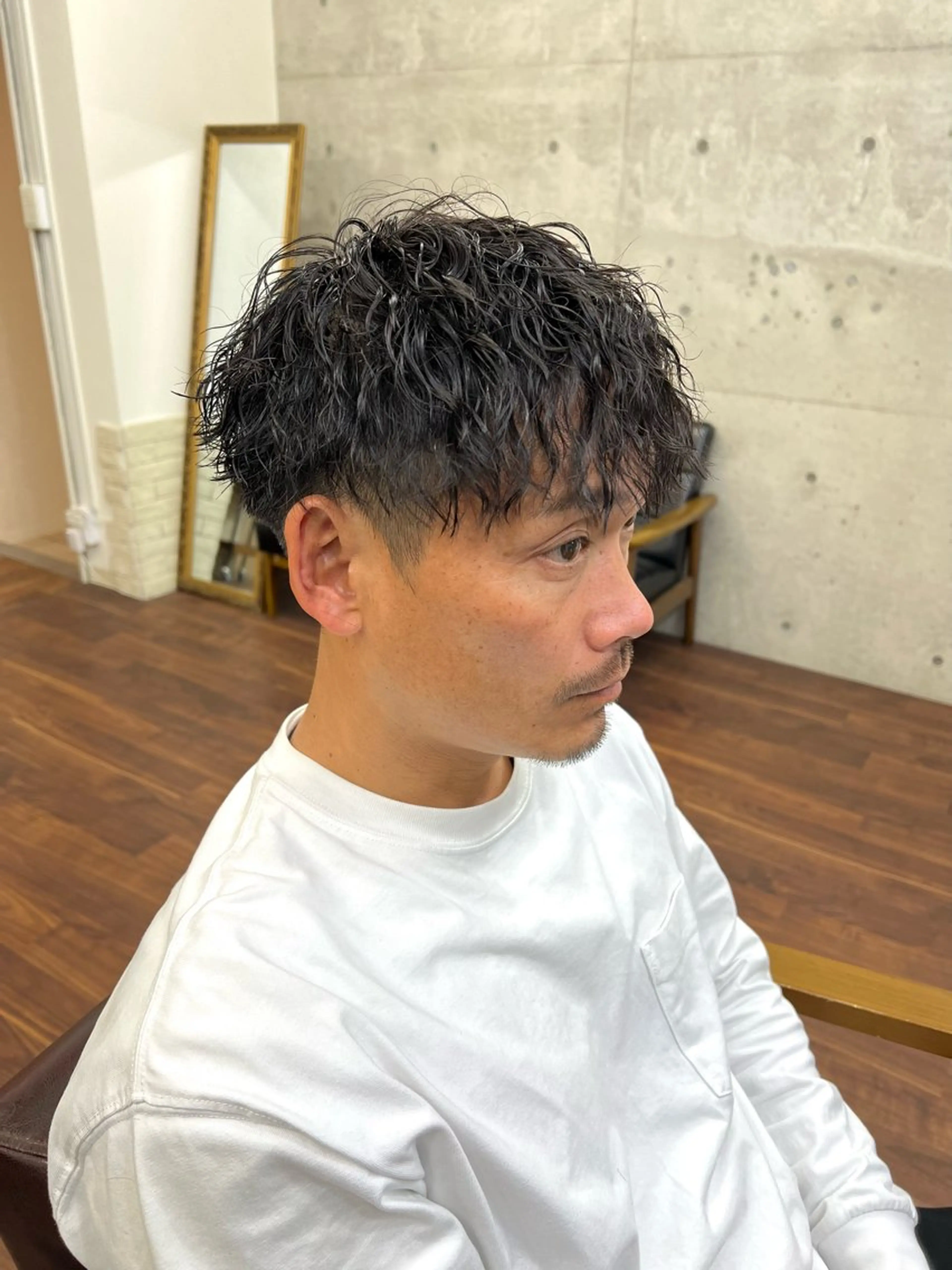 ショート パーマ メンズ Yui/ショート /シャドウパーマのヘアスタイル