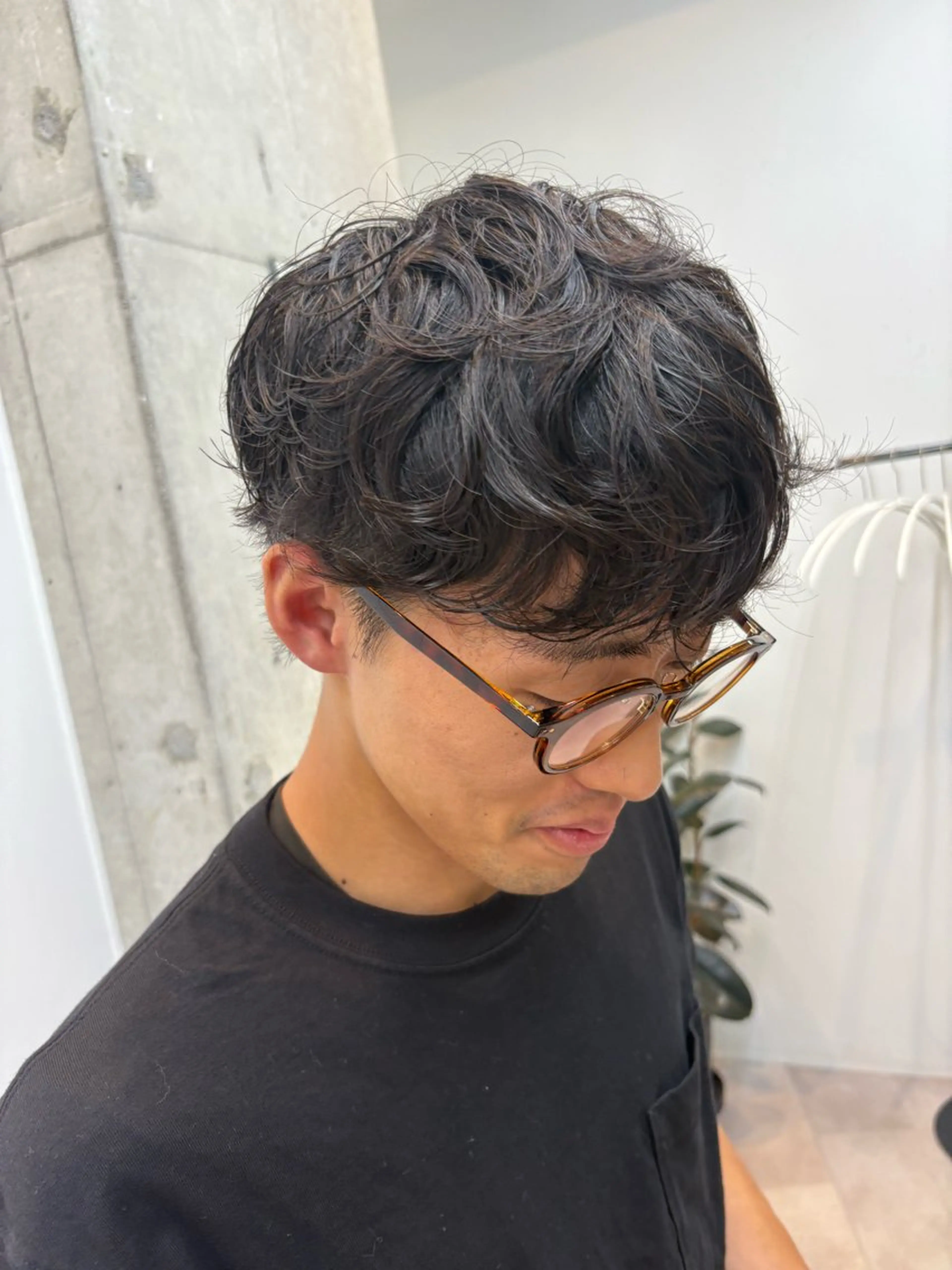 ショート パーマ 城山 拓実のヘアスタイル