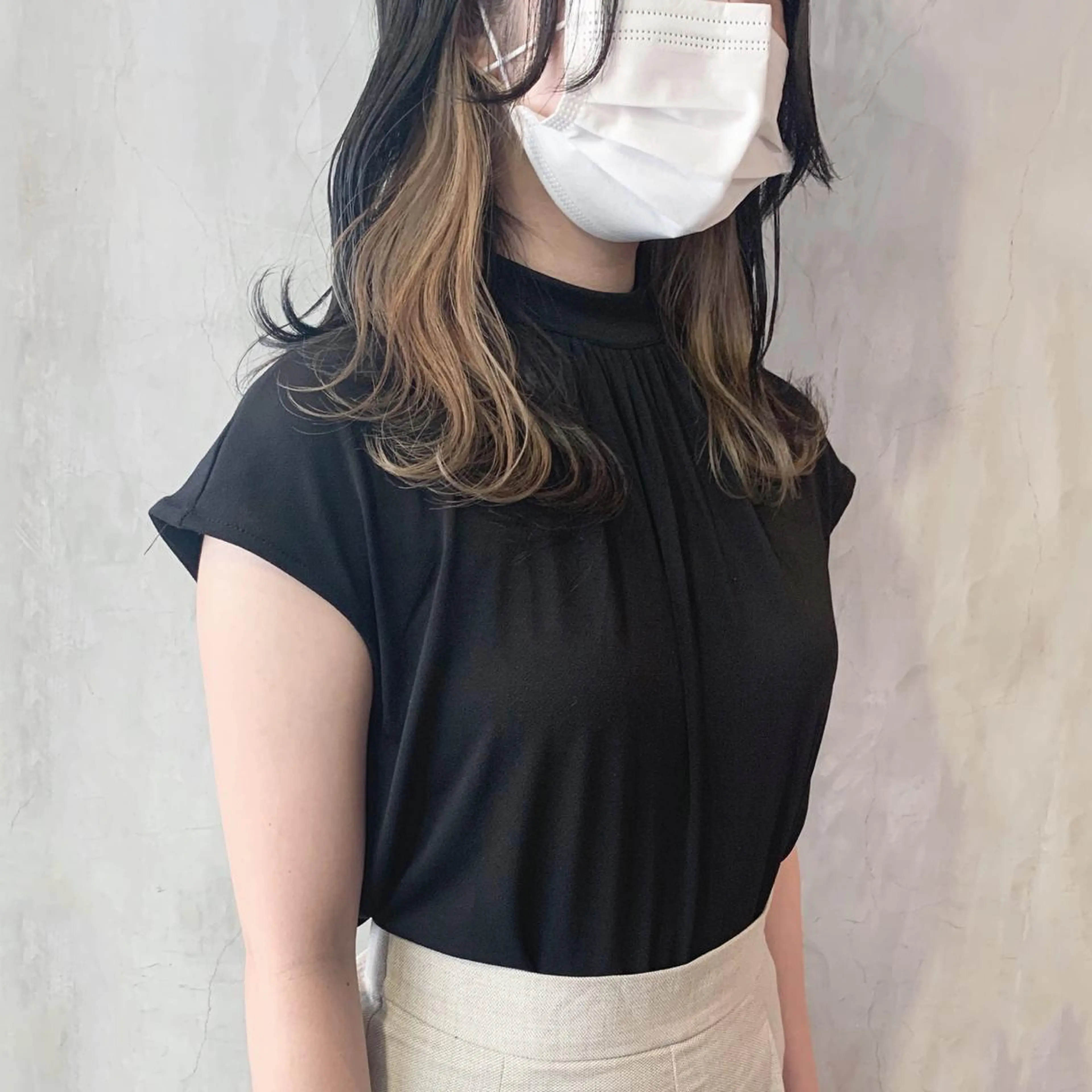 ロング カラー なかの たくみのヘアスタイル