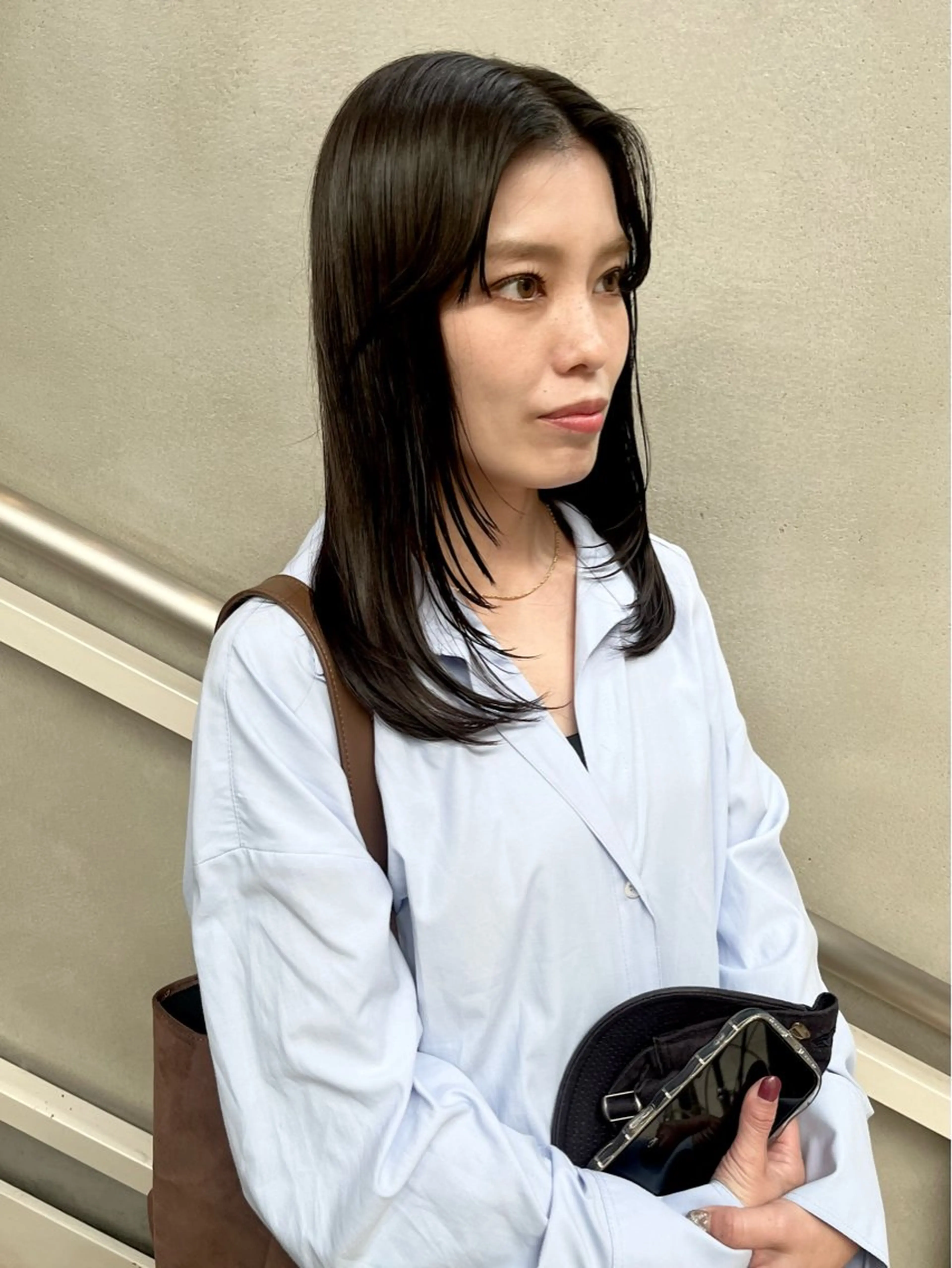 ロング カラー 佐藤 永夏のヘアスタイル