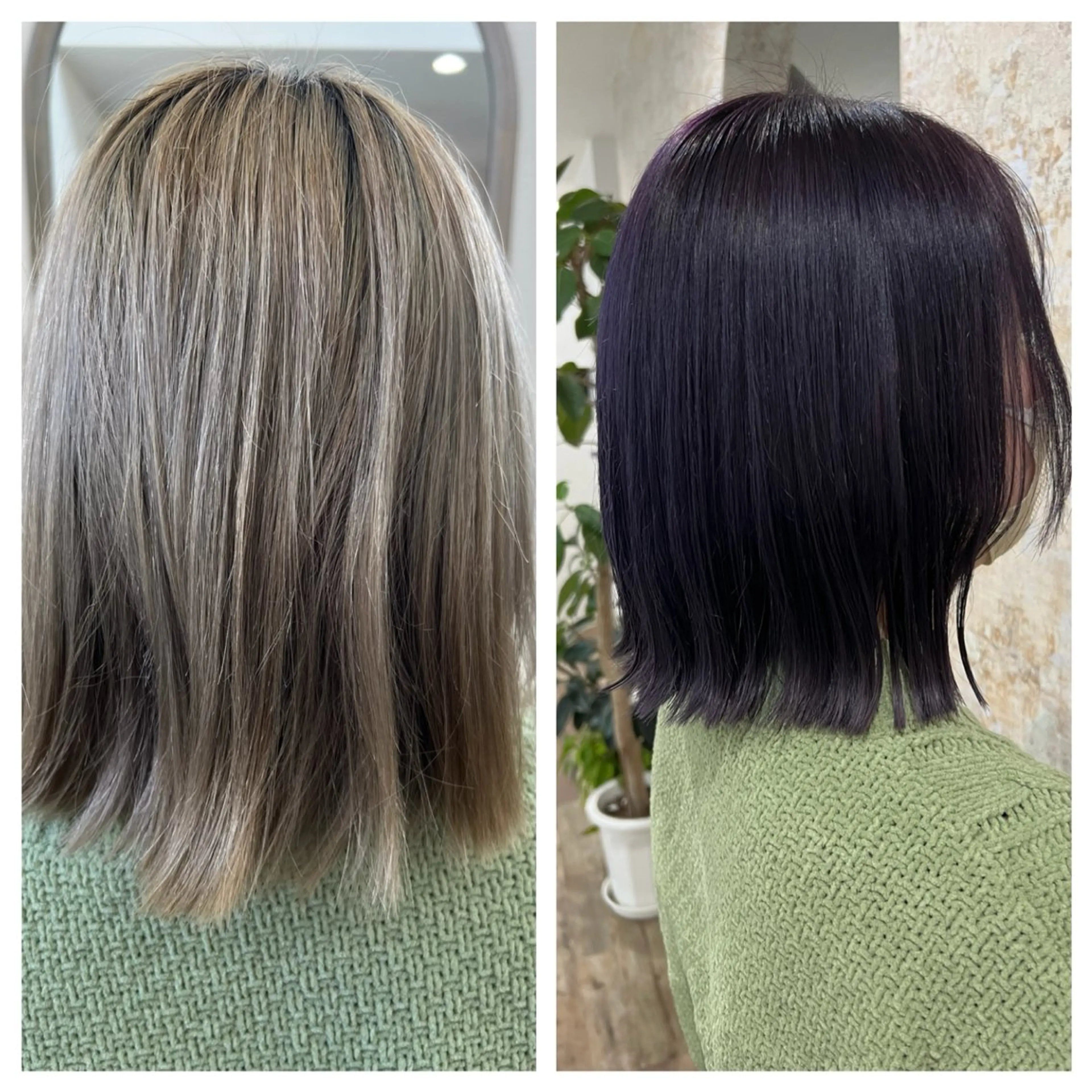 カラー ブリーチ ラベンダーカラー ブリーチなしカラー 似合わせ／ショート 菊田のヘアスタイル