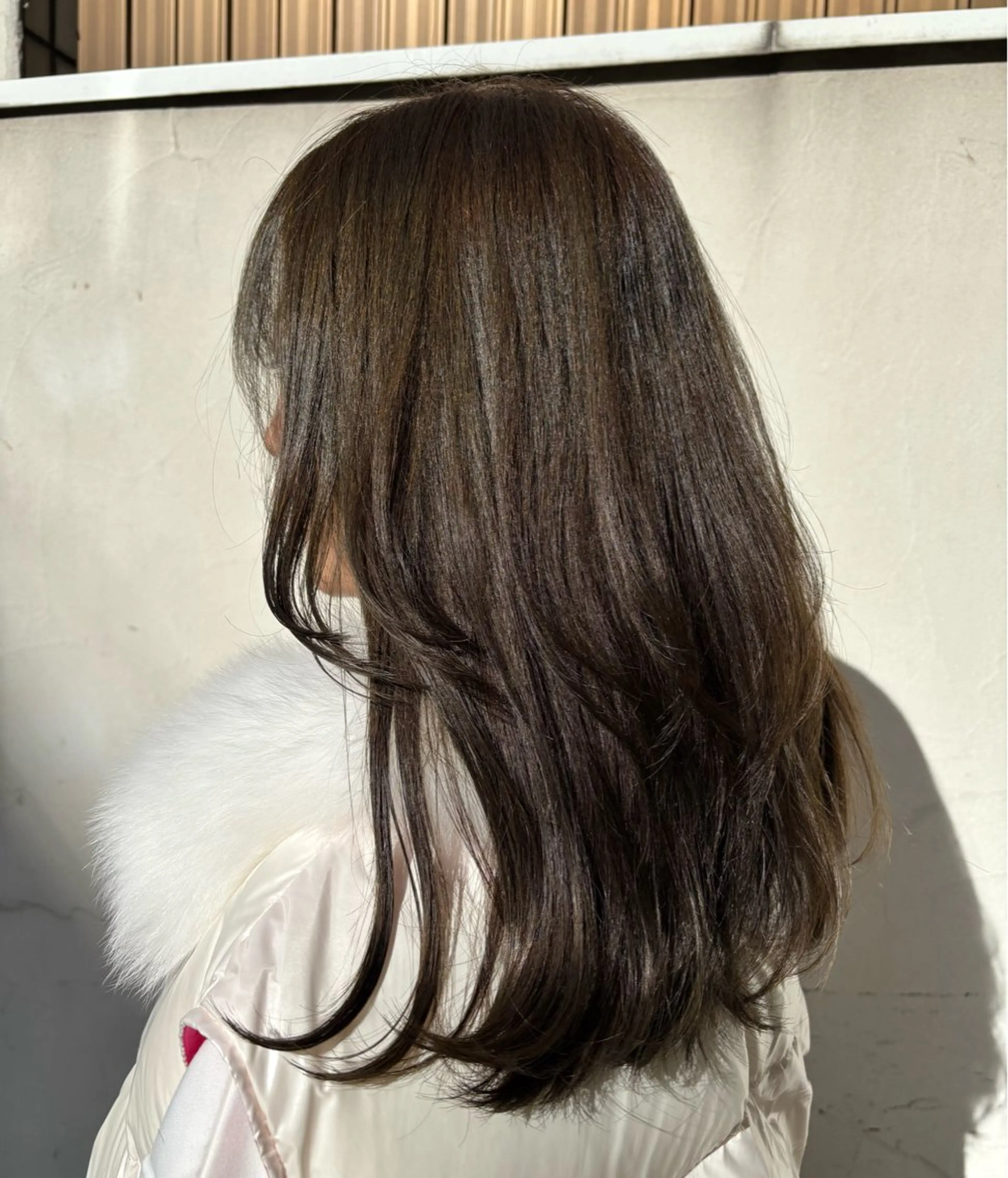 ロング カラー ブラウンカラー オリーブブラウン カット ヘアカラー 🌙Ash中目黒 坪内沙月🌙のヘアスタイル
