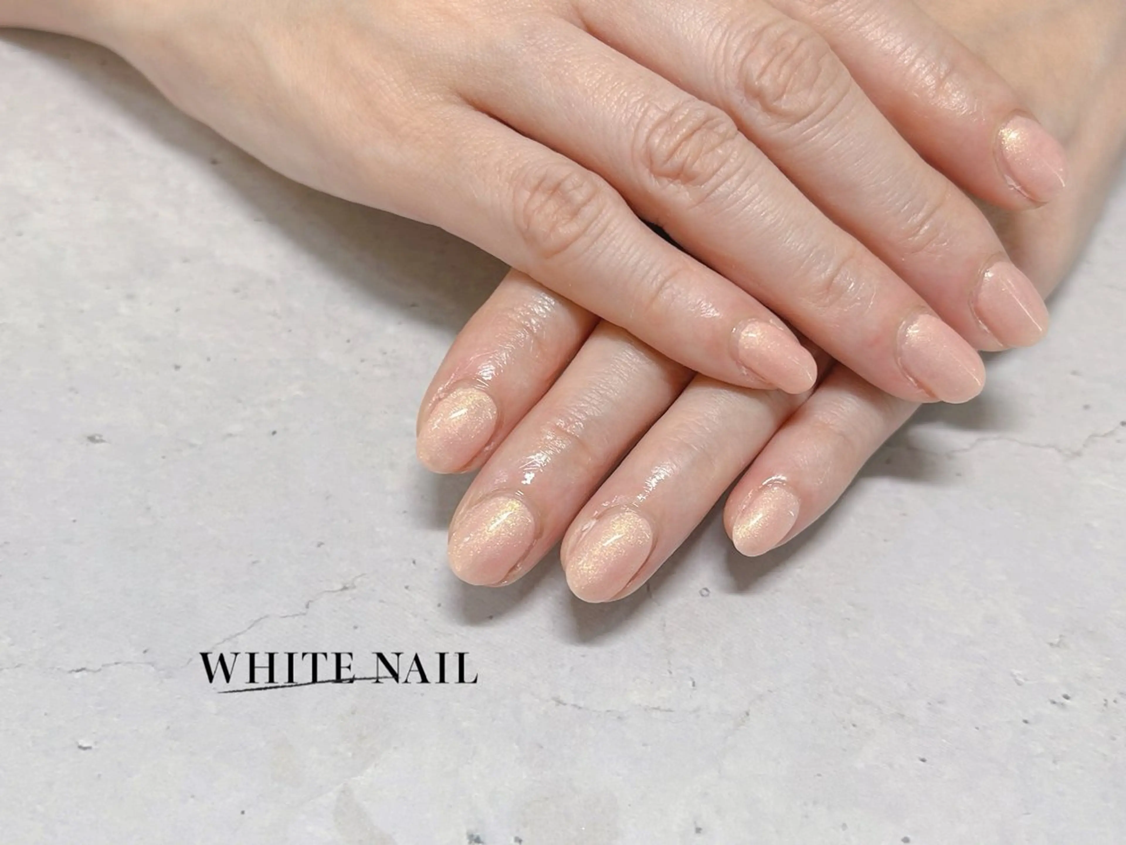 ネイル ワンカラーネイル ハンドネイル WHITE NAIL ホワイトネイルのネイルデザイン