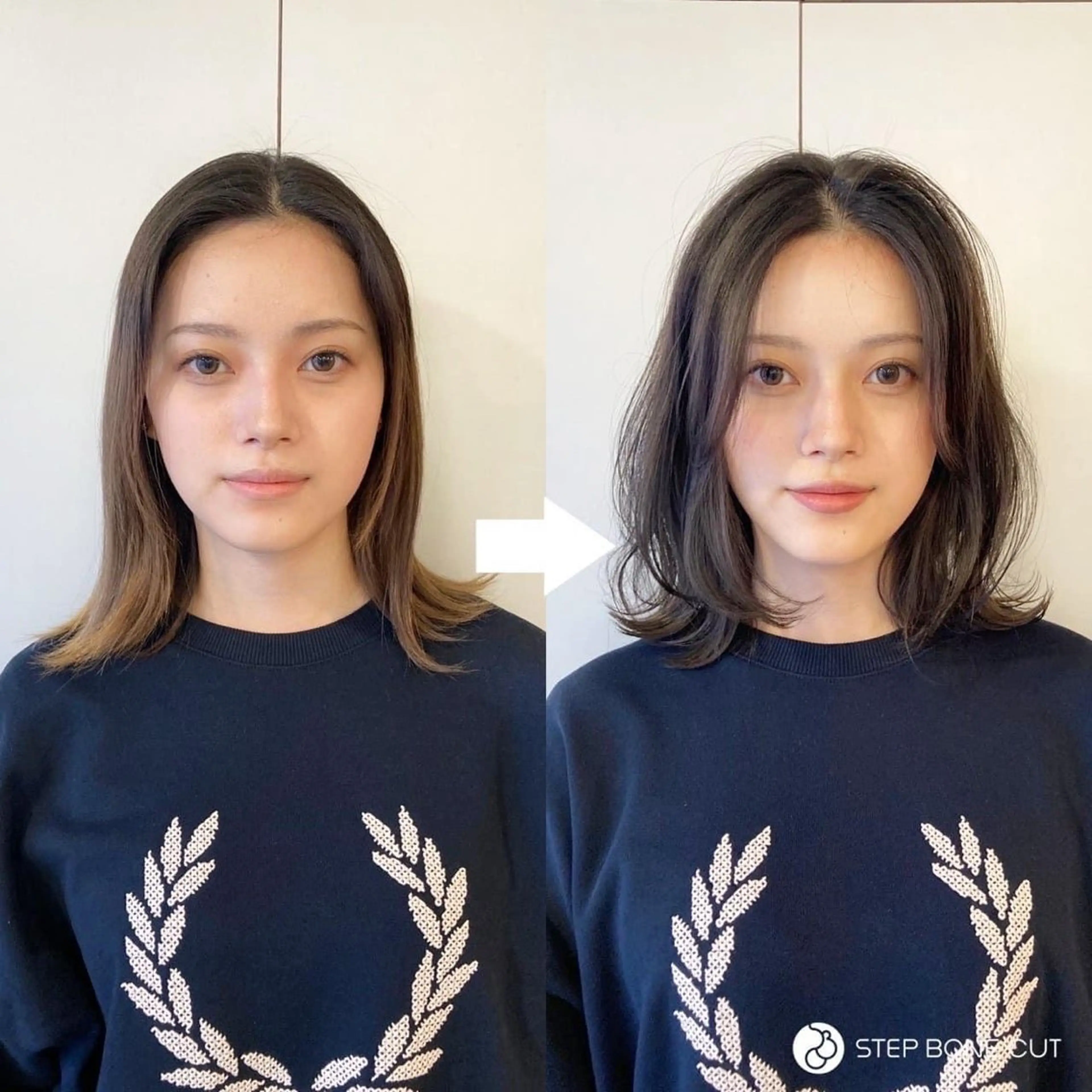 ［ミニモ限定］ステップボーンカット(小顔カット)+生ミネラル美容液トリートメントミスト付きの写真