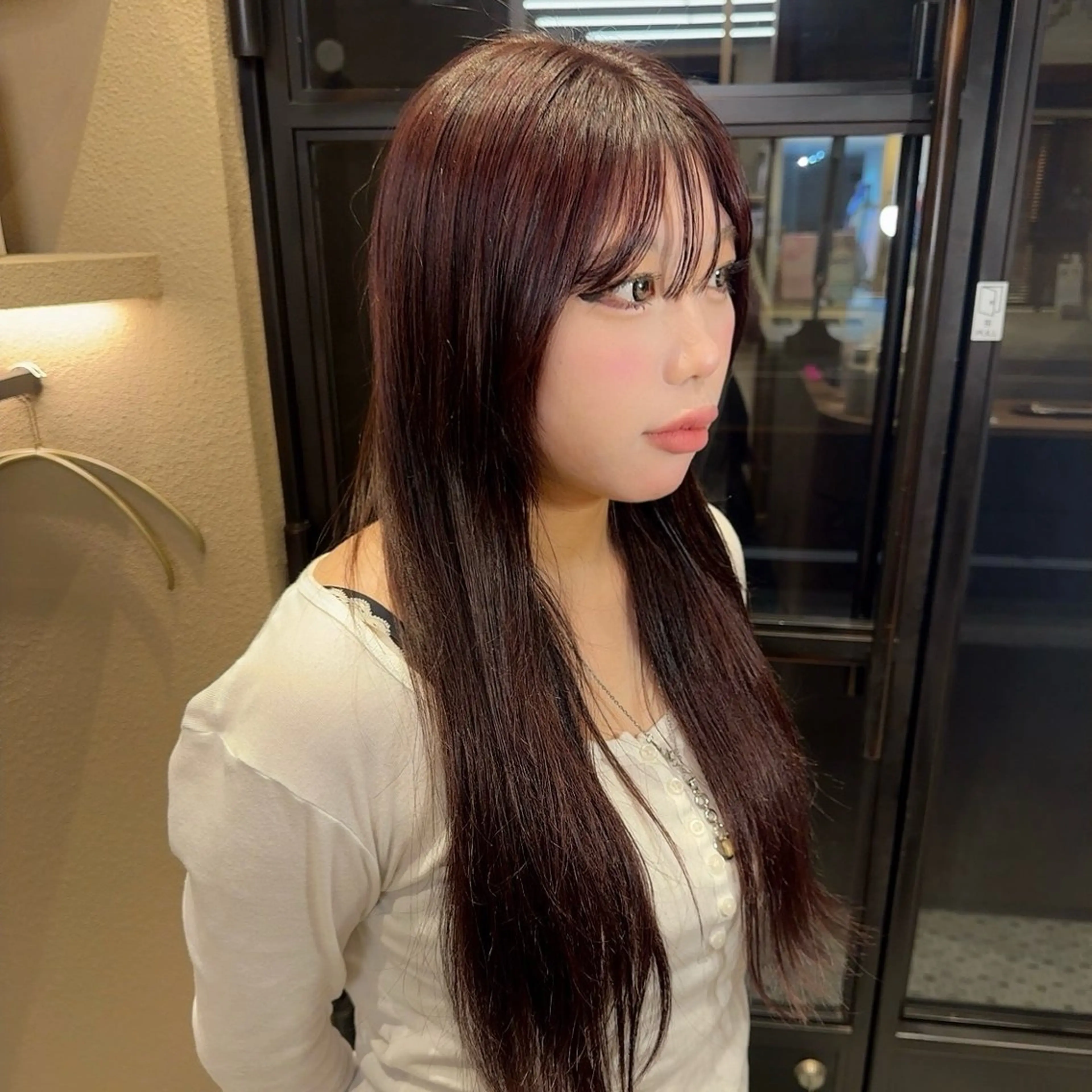 ロング カット ヘアカラー Wカラー🐾 ハルナのヘアスタイル