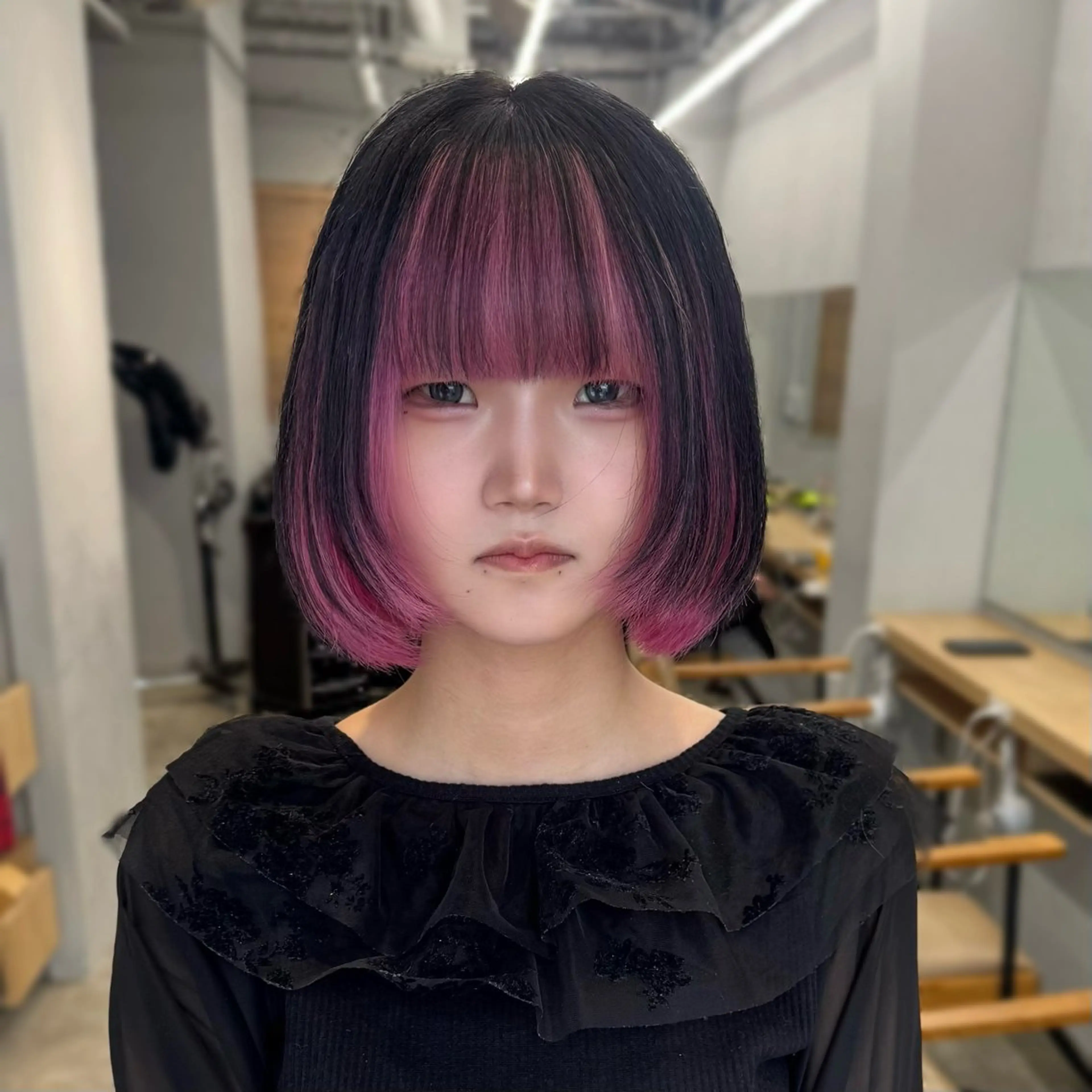 ミディアム カラー カット ヘアカラー トリートメント Libero 柏/ のぐち  ゆうきのヘアスタイル