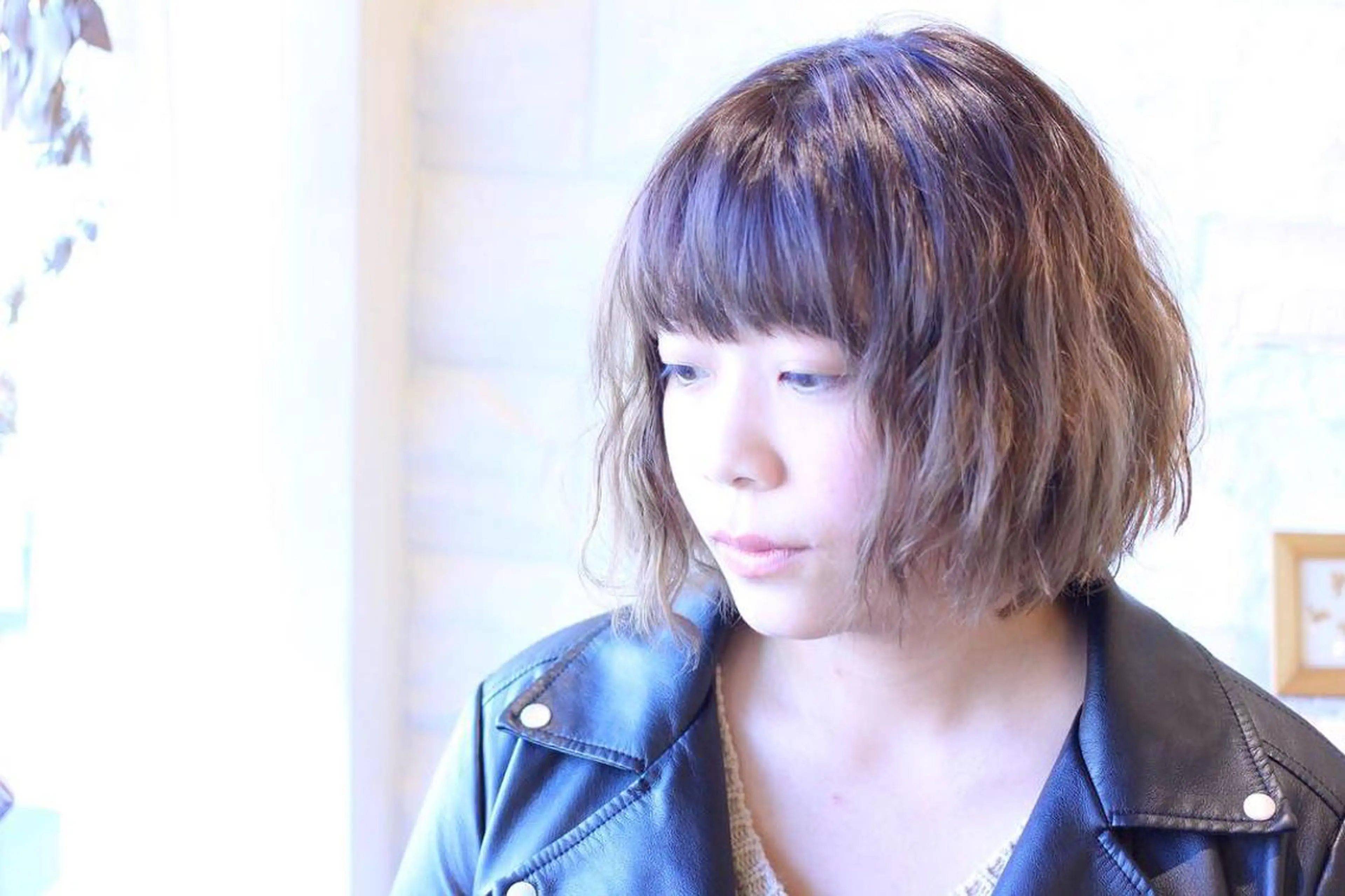 ショート カラー パーマ ハイトーンカラー 土居 正季のヘアスタイル