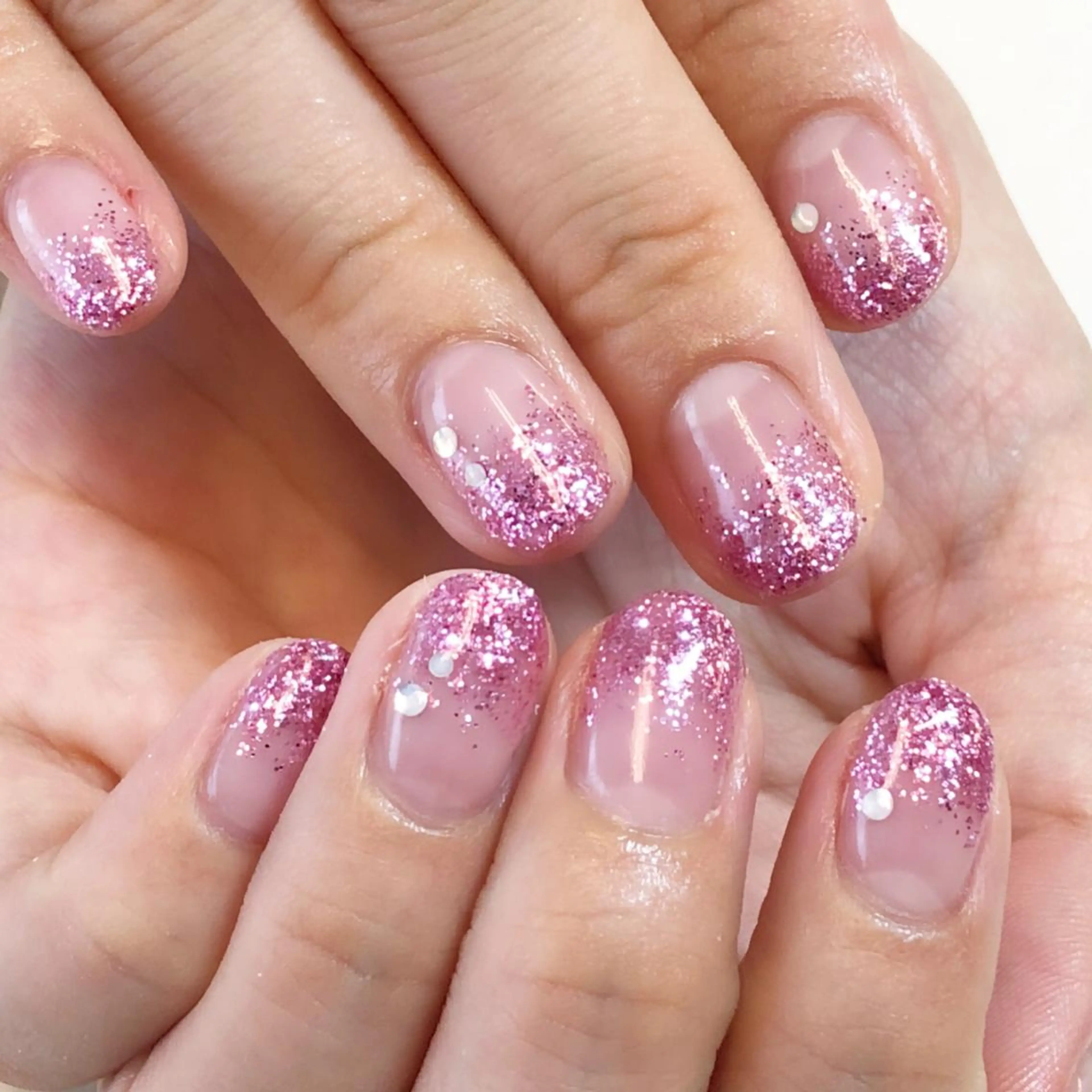 ネイル グラデーション ラメ(グリッター) ラメグラデーション KIREIE NAILSのネイルデザイン