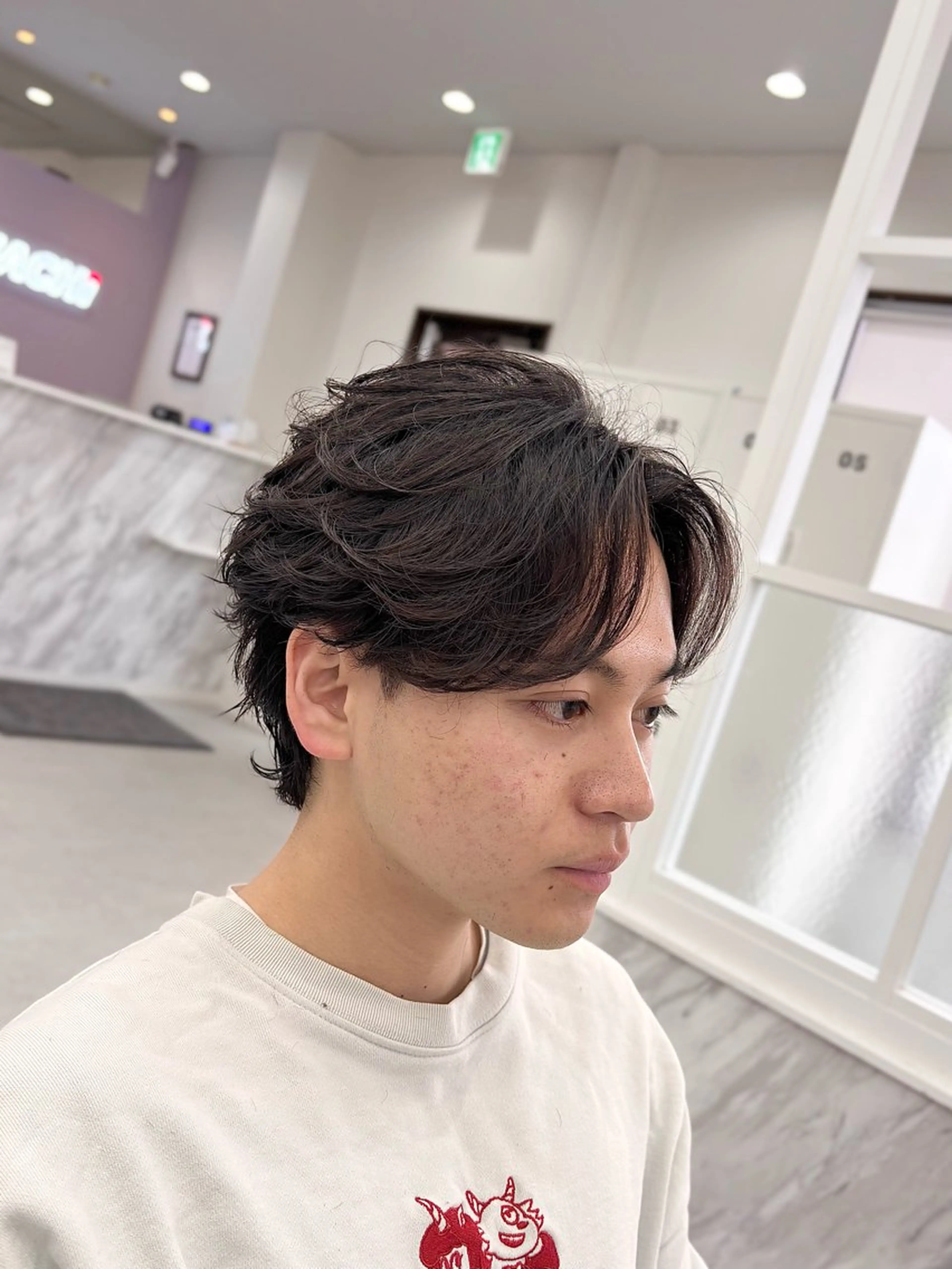 【動き立体感】メンズカット+ニュアンスパーマ＋トリートメント　(フェザーパーマなど)の写真