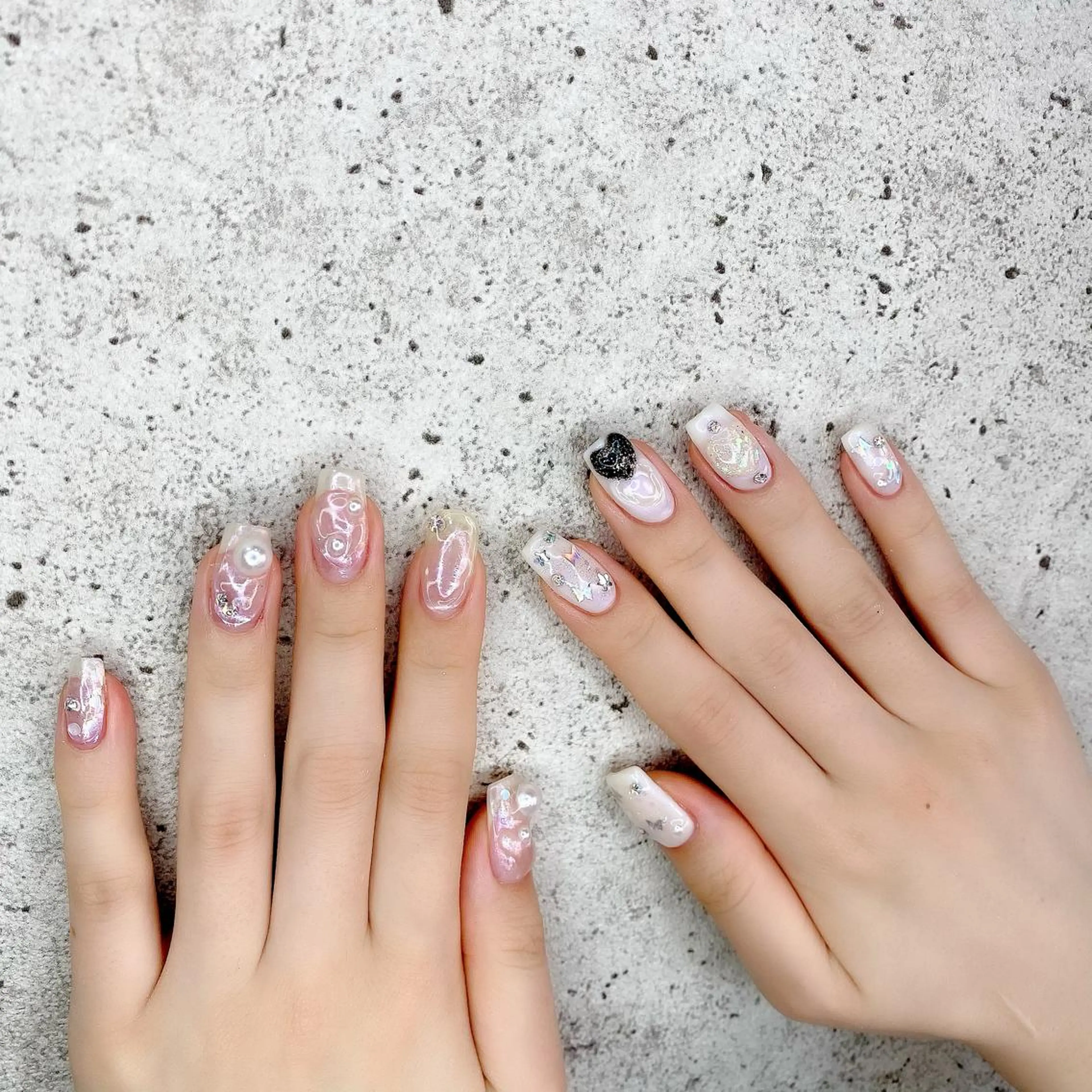 セミロング カラー パーマ ヘアアレンジ メンズ キッズ ネイル マツエク・マツパ Salon Ｋのネイルデザイン