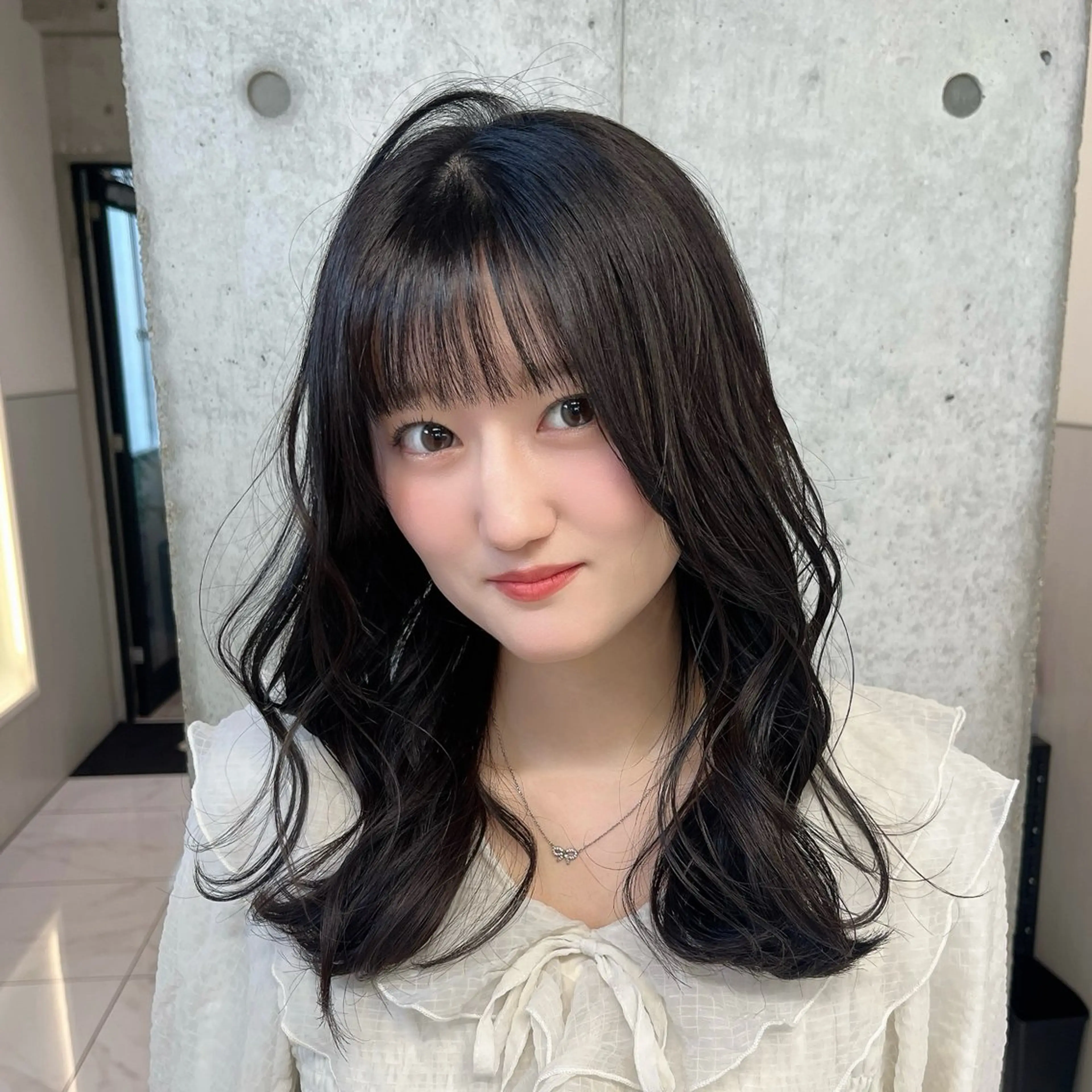 ミディアム カラー カット ヘアカラー りおな/髪質改善/ カラー /平尾のヘアスタイル