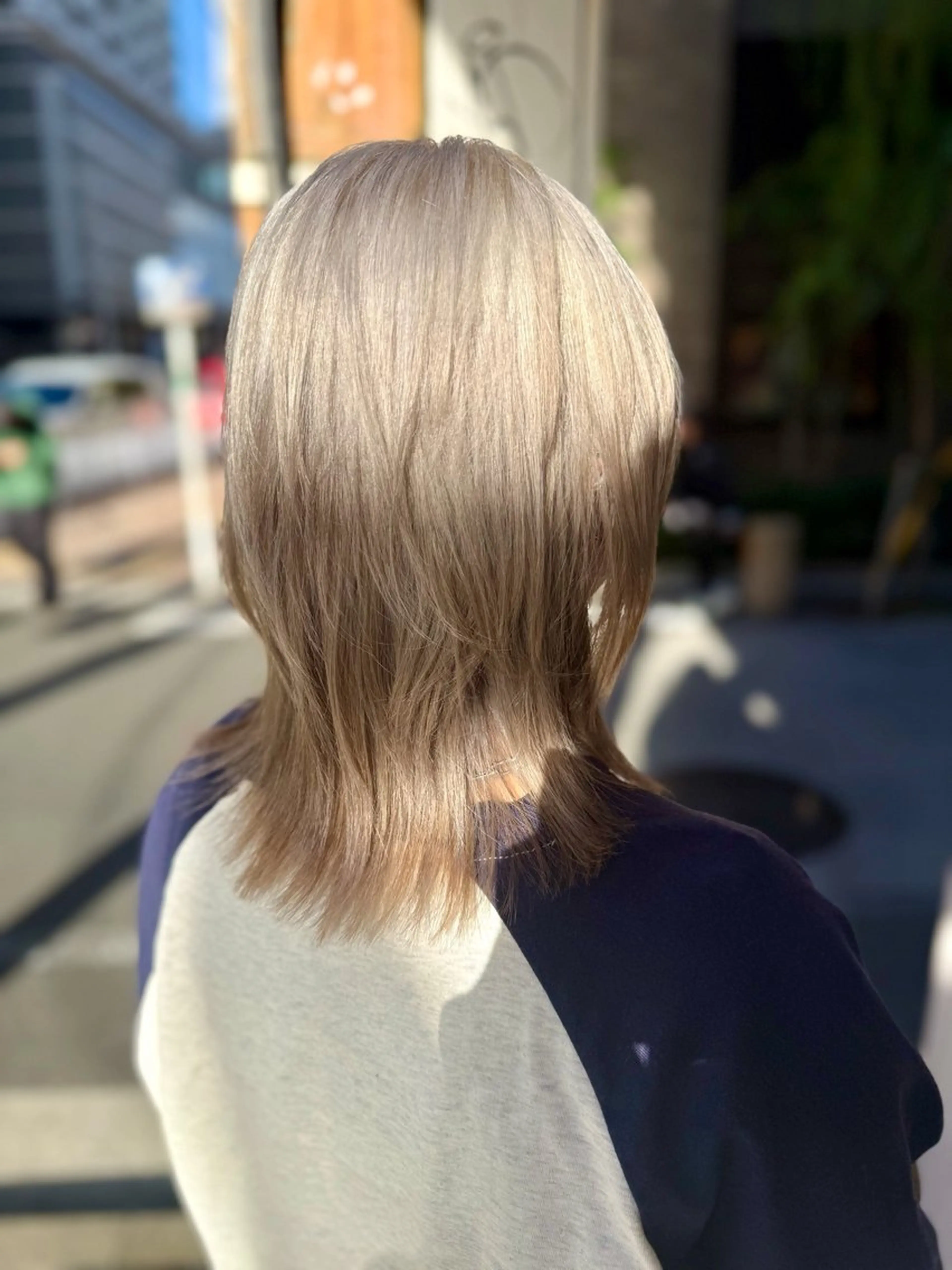 ミディアム カラー カット ヘアカラー トリートメント 髪質改善/縮毛矯正 /ブリーチ矯正/岡部のヘアスタイル