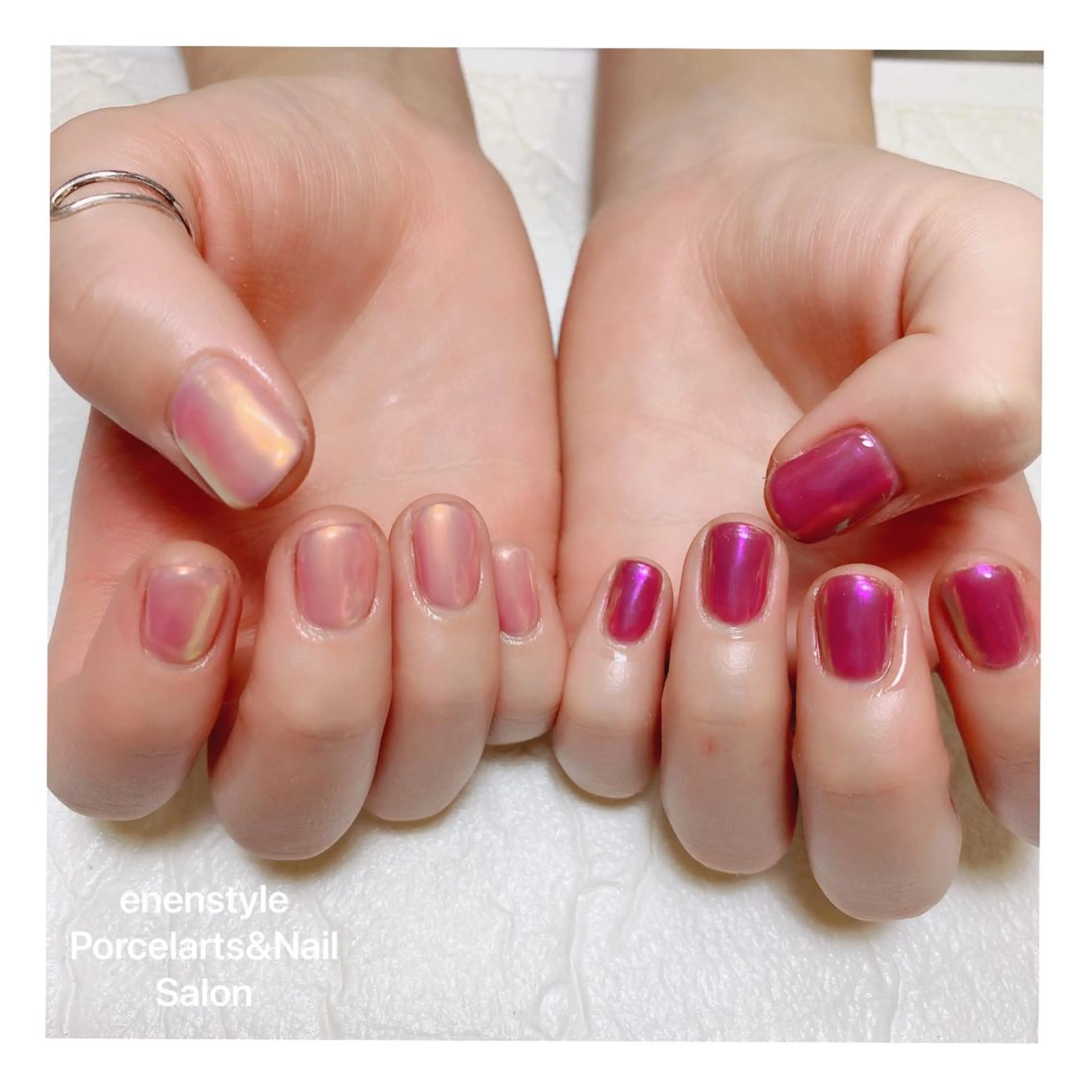 ショート ネイル ハンドネイル 👑enen style👑のネイルデザイン