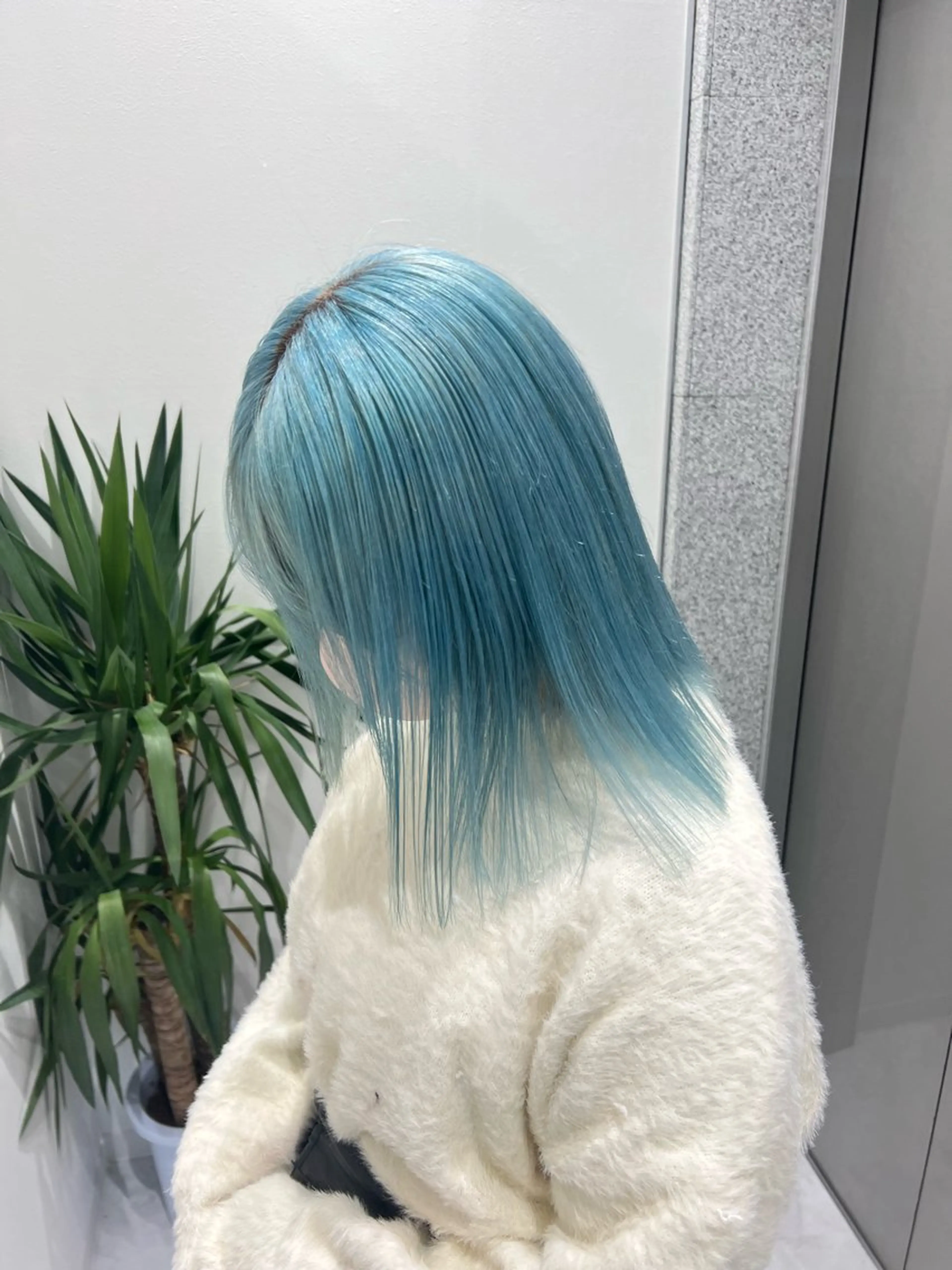 セミロング ヘアカラー トリートメント ヘッドスパ ヘアセット まつパ/ケア ブリーチ/sEnAのヘアスタイル