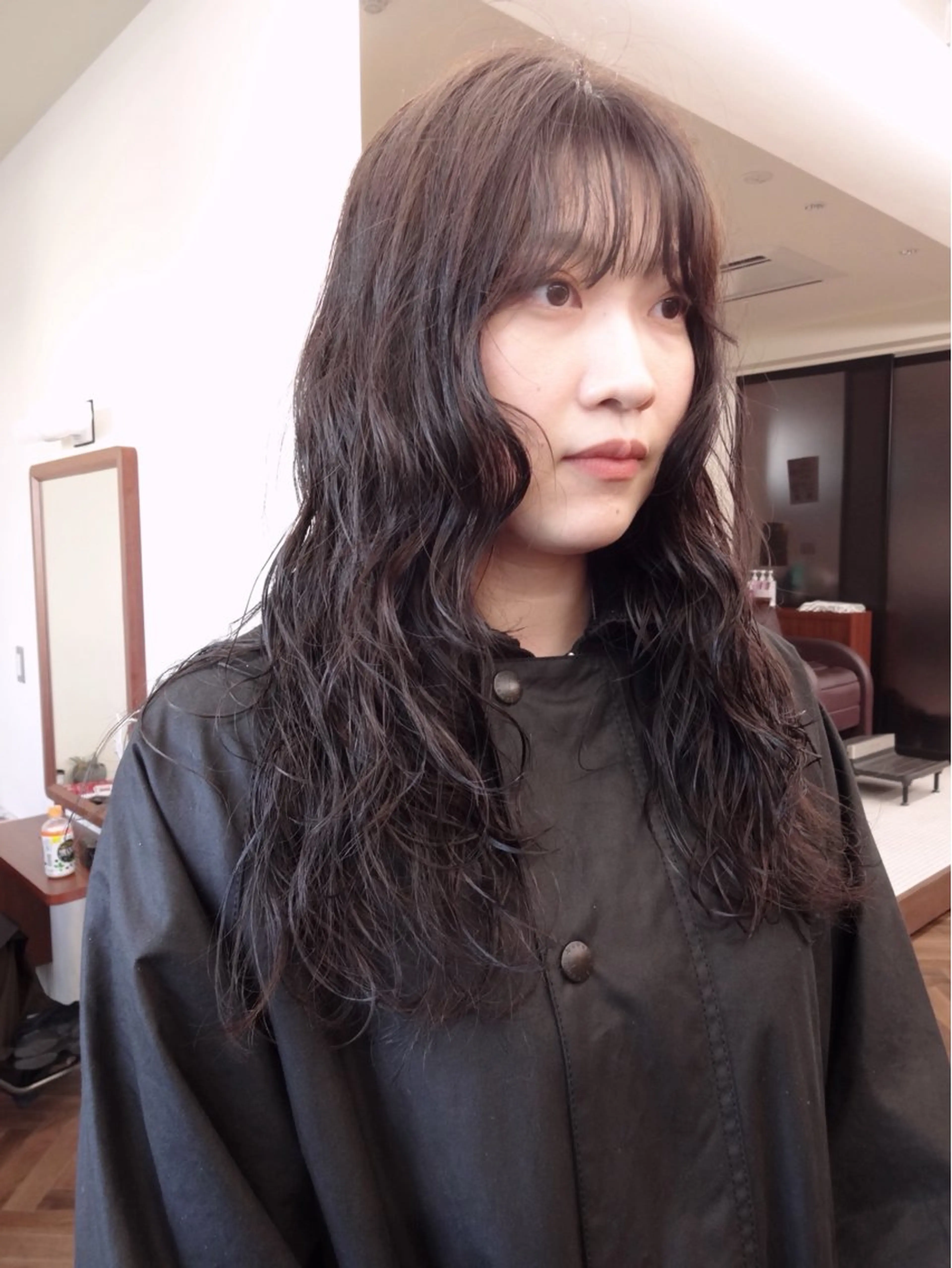 ロング パーマ ロング ボブパーマ/パーマ ウルフパーマのヘアスタイル