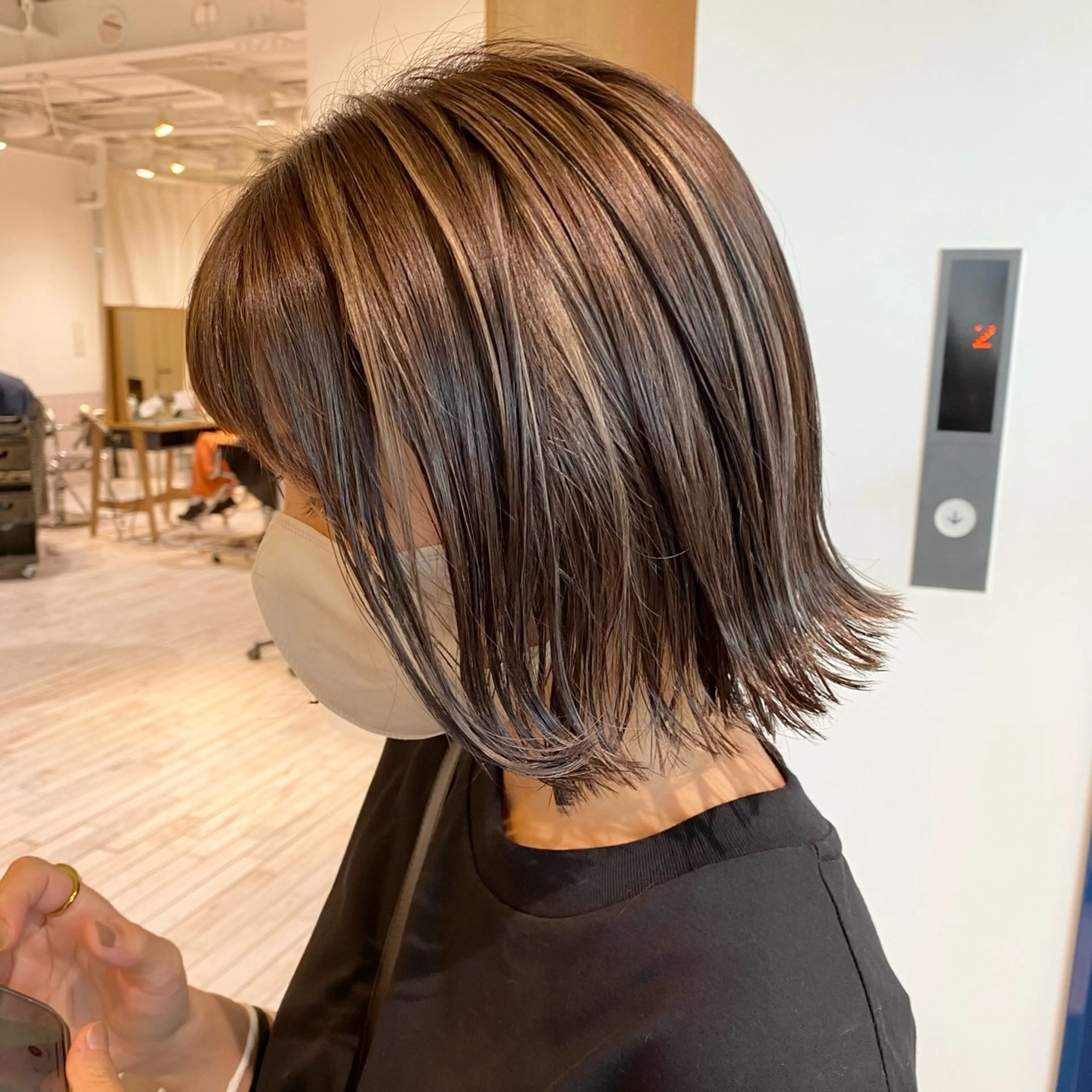 ショート 切りっぱなしボブ ボブ 神奈川大学最寄り白楽 三本松巧のヘアスタイル