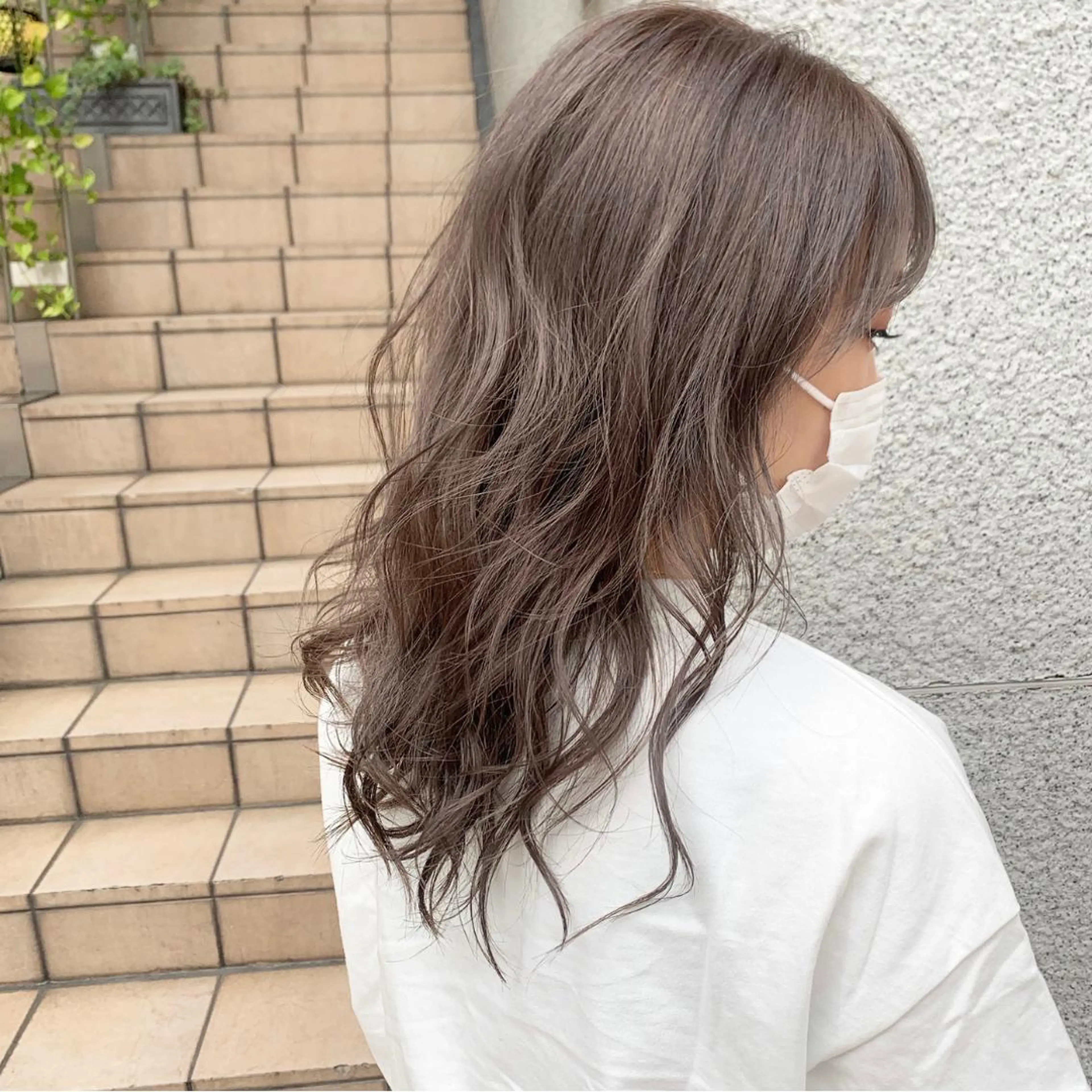 ロング カラー ヘアアレンジ ハイトーン/美髪矯正 🍃大江拓実のヘアスタイル