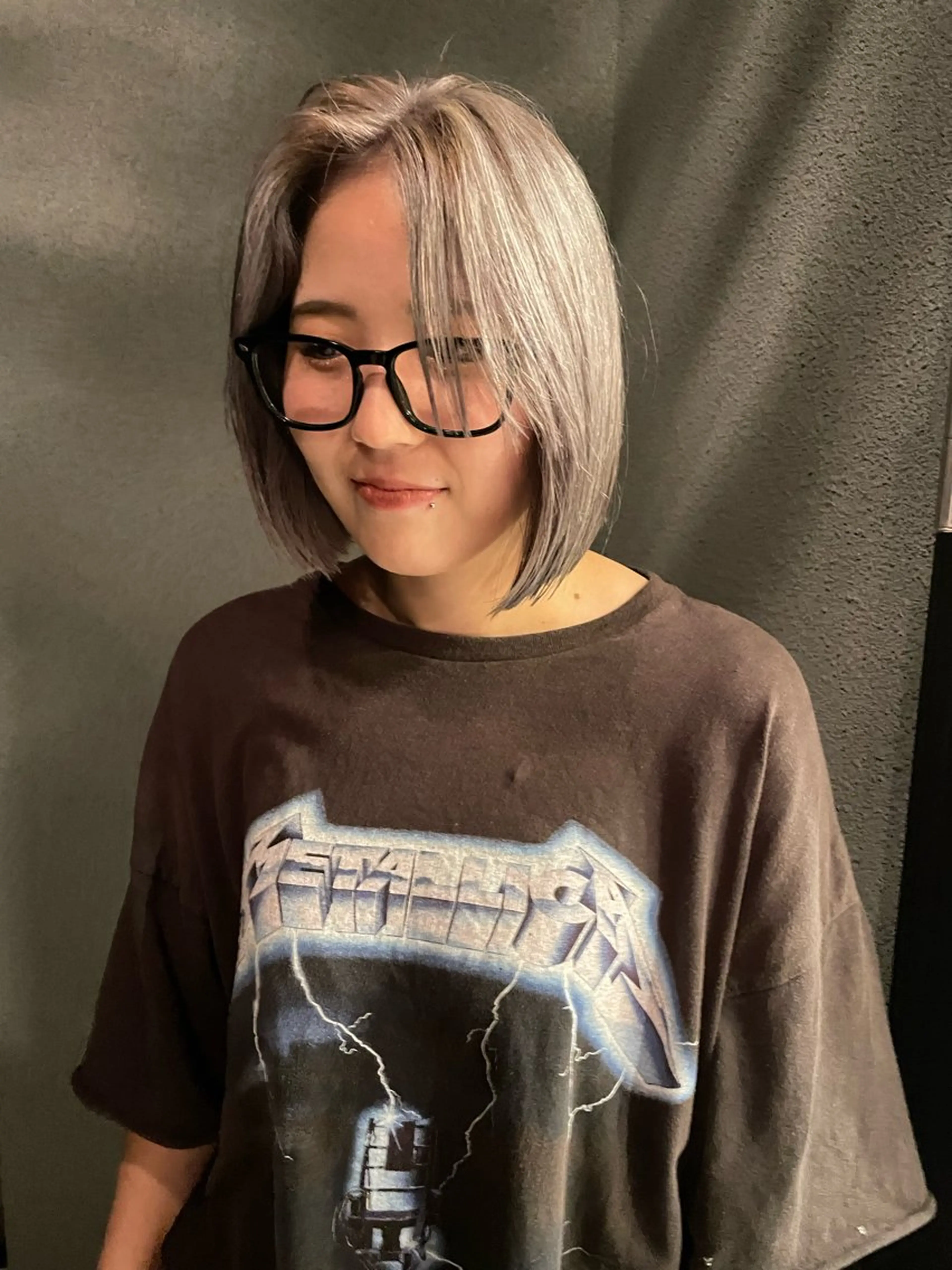 カラー シルバー ヘアカラー 透明カラー/レイヤー misaki °*のヘアスタイル