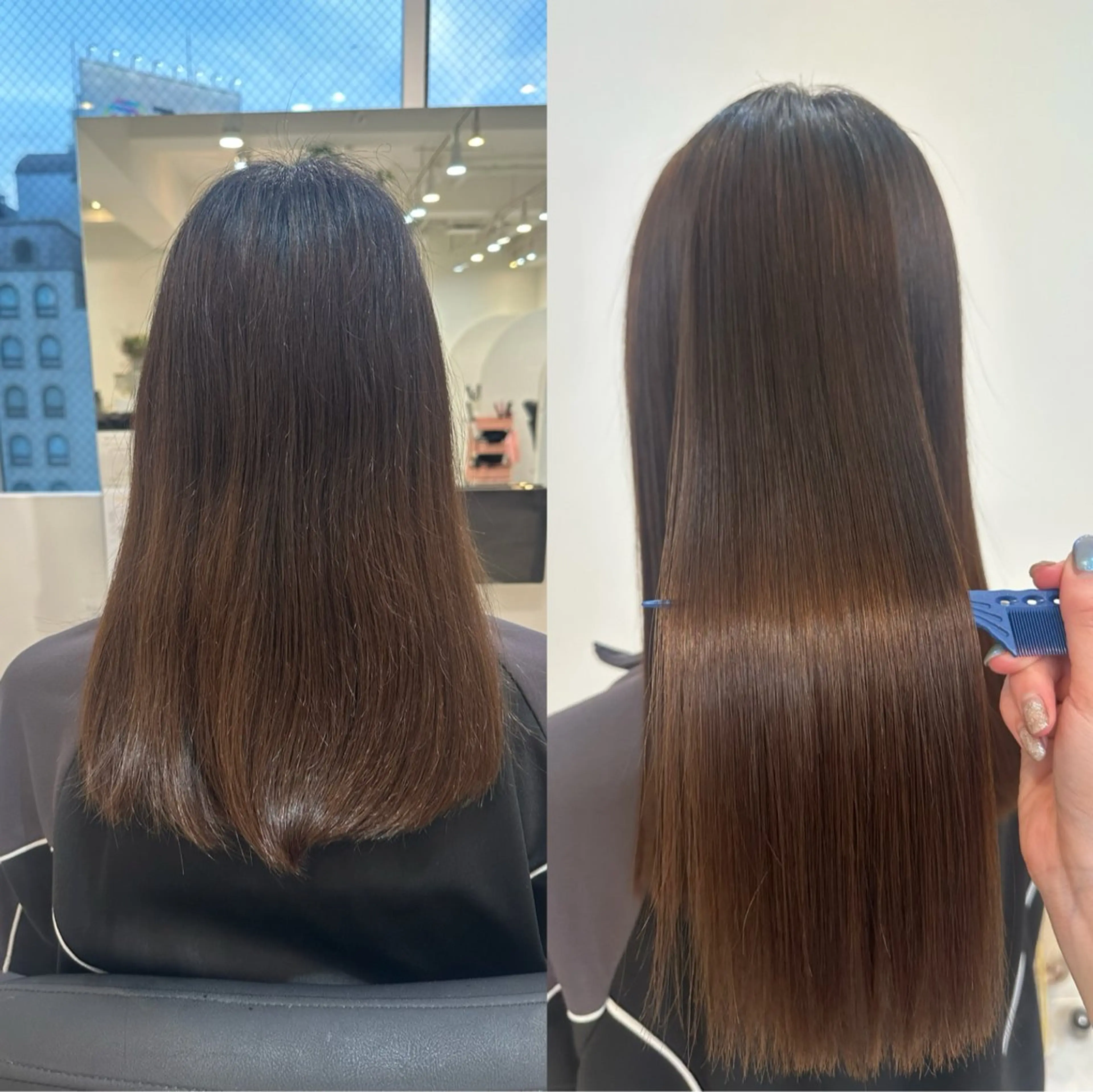 セミロング Emuest心斎橋 SAKIのヘアスタイル