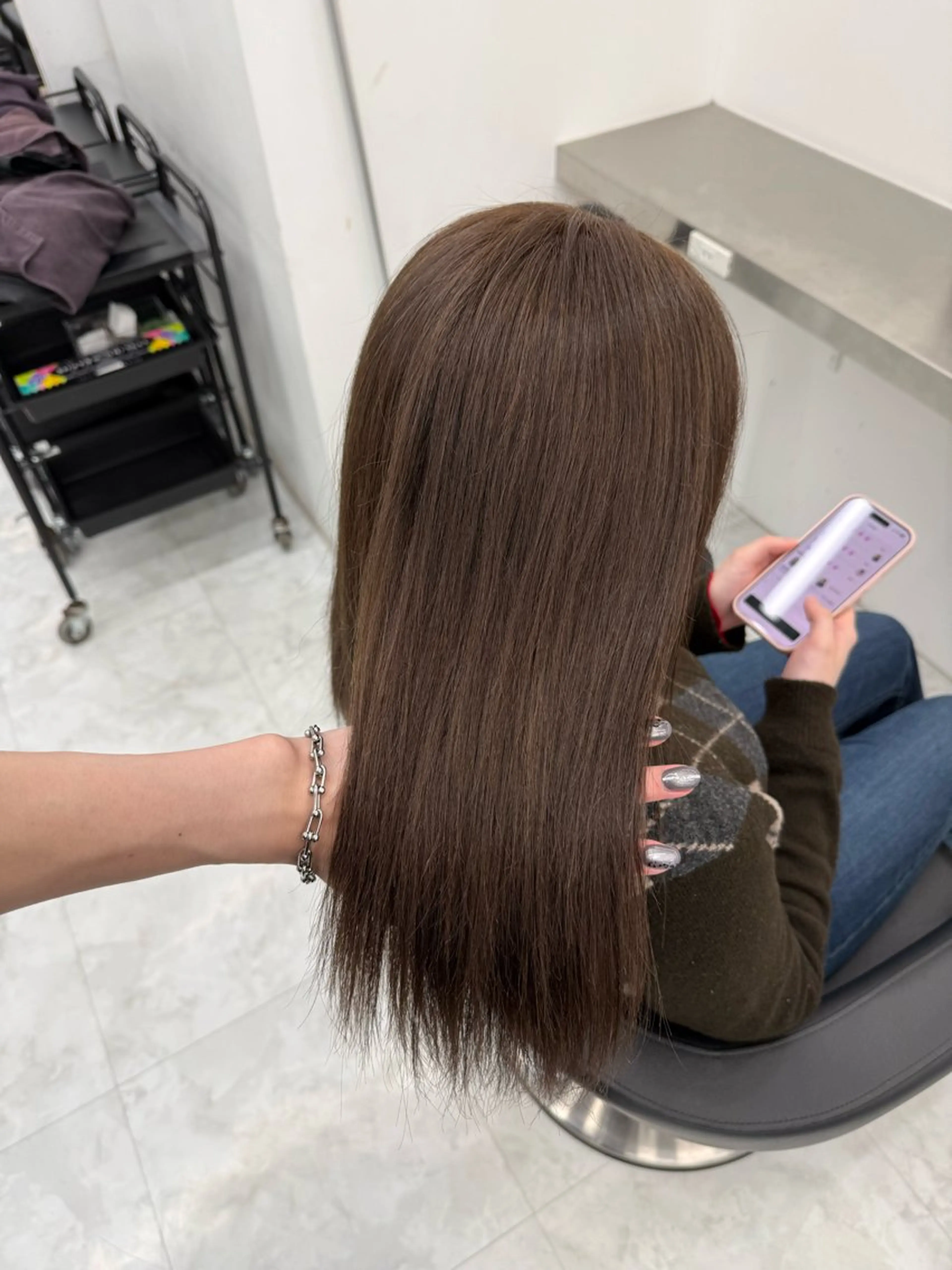 ロング カラー ヘアカラー 中韓レイヤー/ ブラウン🤎はやとのヘアスタイル