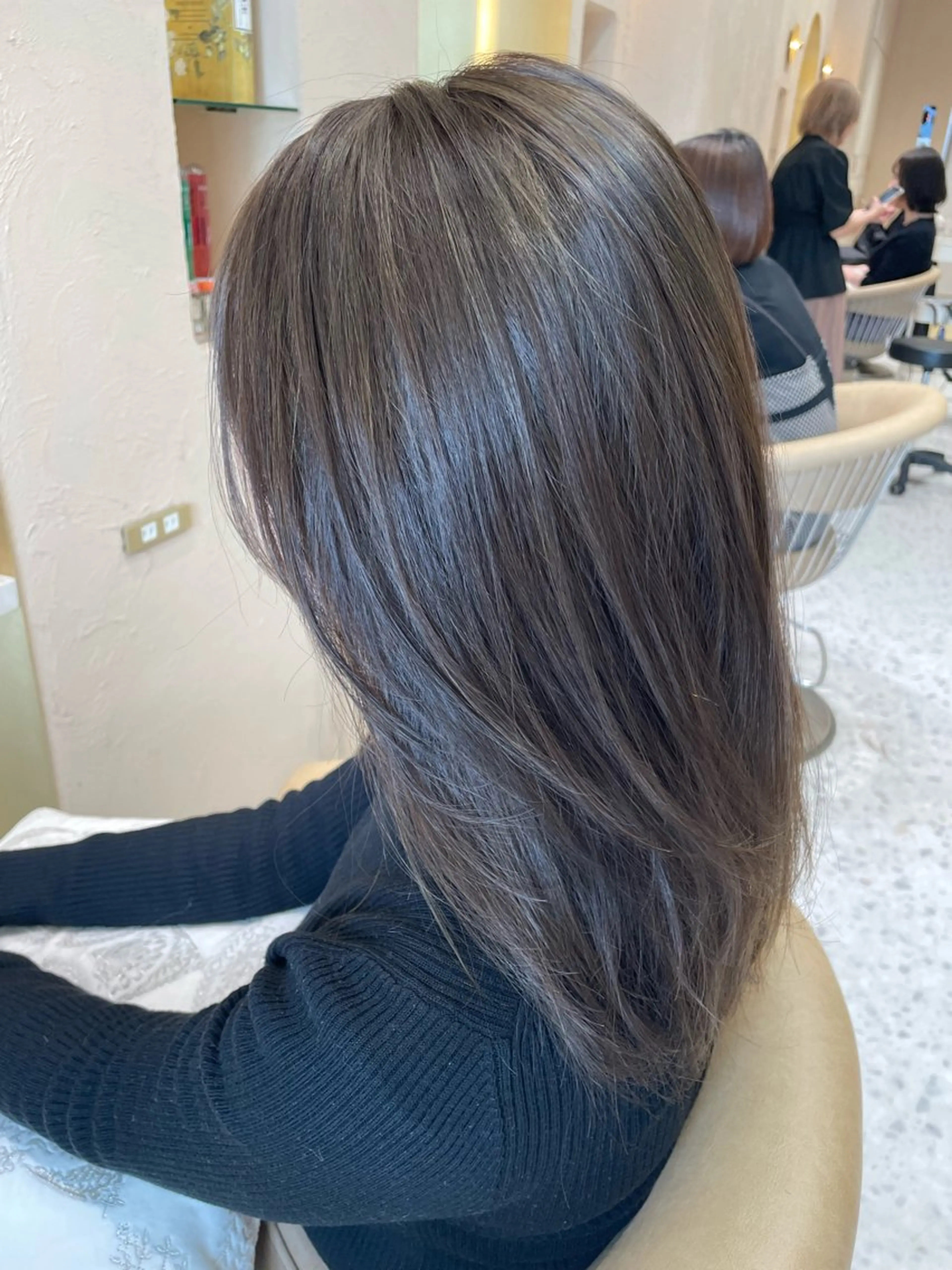 セミロング カラー 韓国ヘア/髪質改善 /Harunaのヘアスタイル