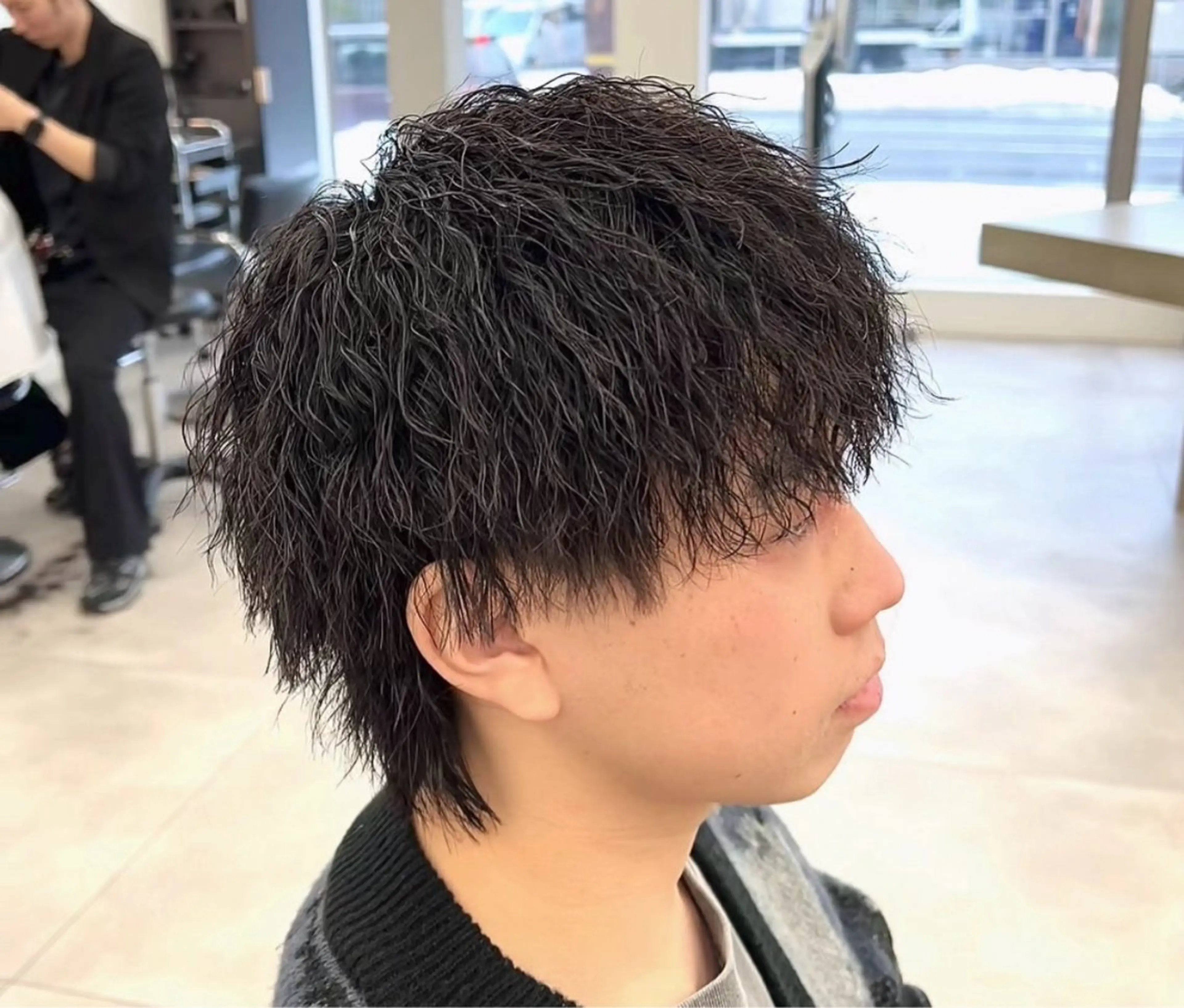 ショート パーマ メンズ メンズパーマ ツイストスパイラルパーマ スパイラルパーマ メンズパーマ特化/髪 質改善艶カラー/椿原のヘアスタイル