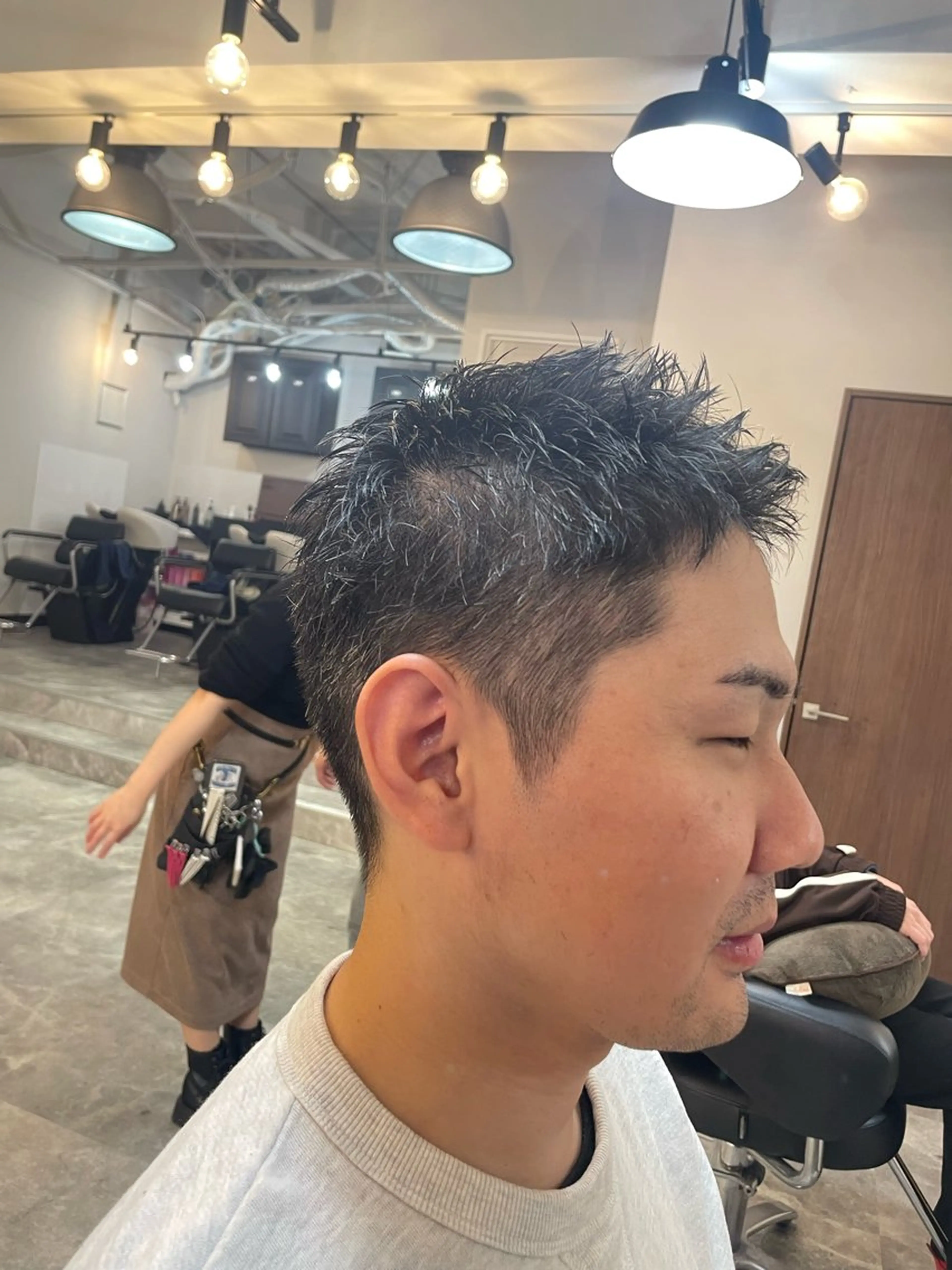 ショート メンズ 新宿/ハイトーン カラー/AKI🍎のヘアスタイル