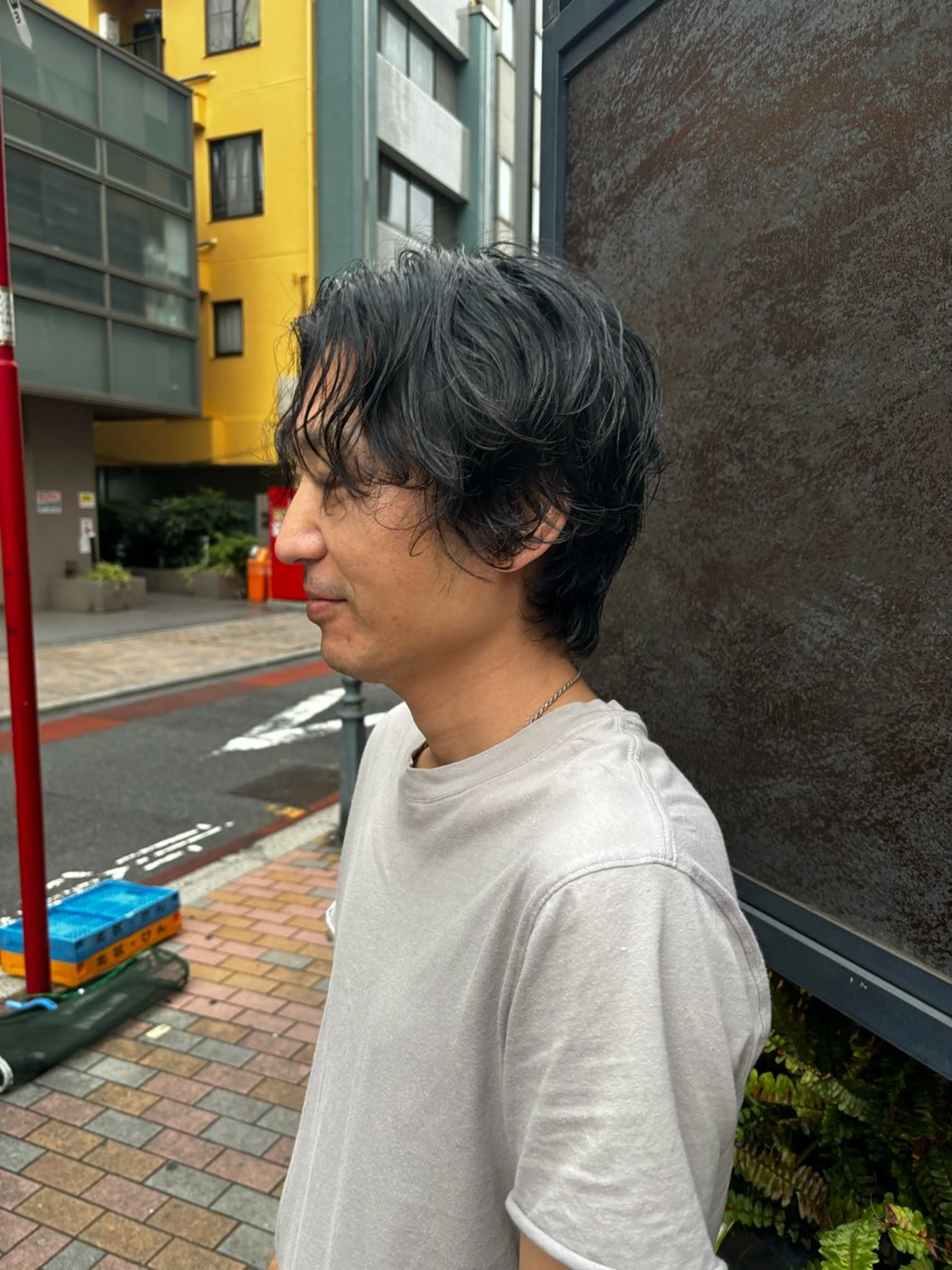 パーマ メンズ カット パーマ 🍒サクラ🍒 /透明感カラー/艶髪のヘアスタイル