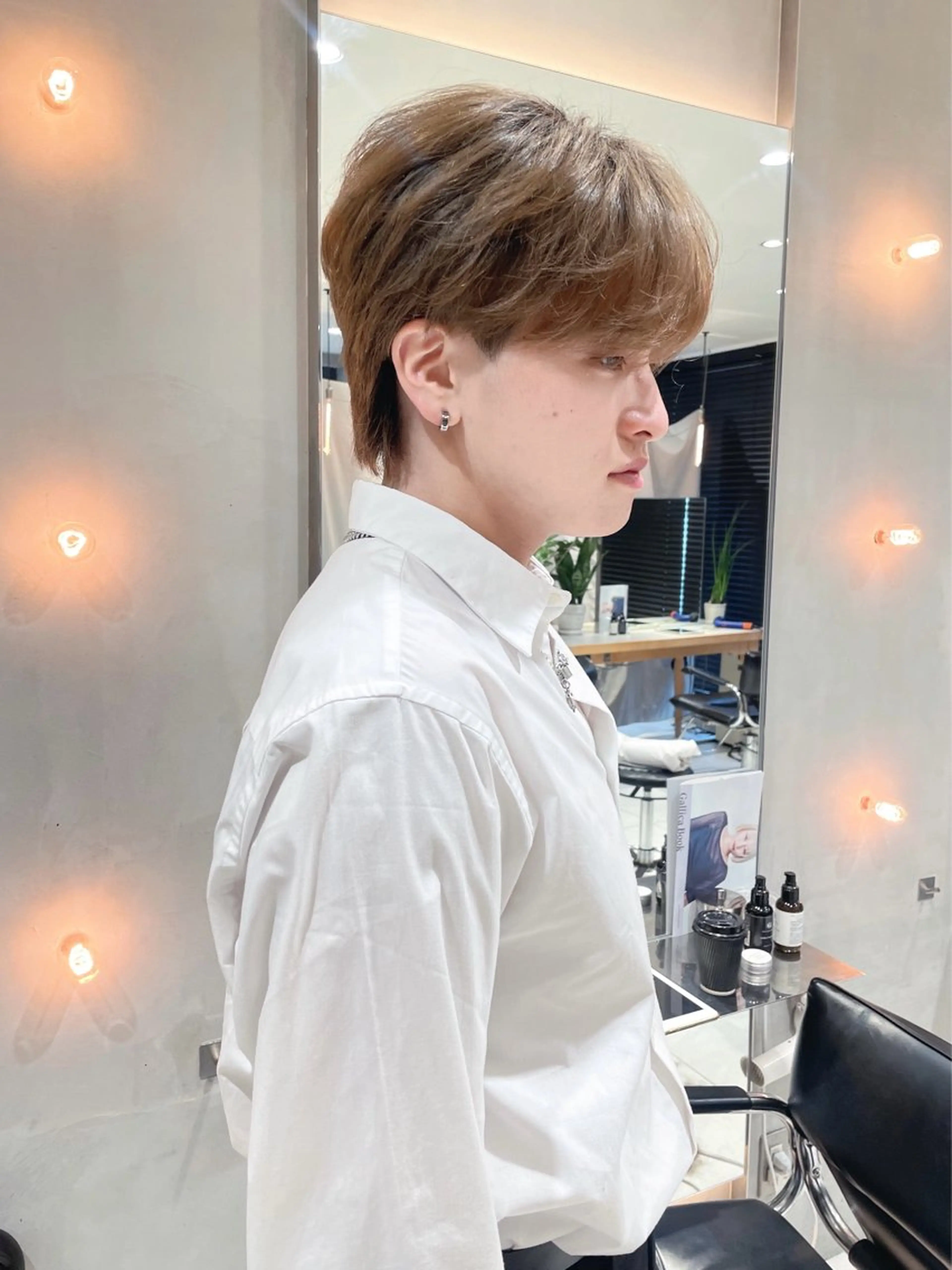 カラー メンズ カット ワンホン/韓国ヘア 🤍amiのヘアスタイル