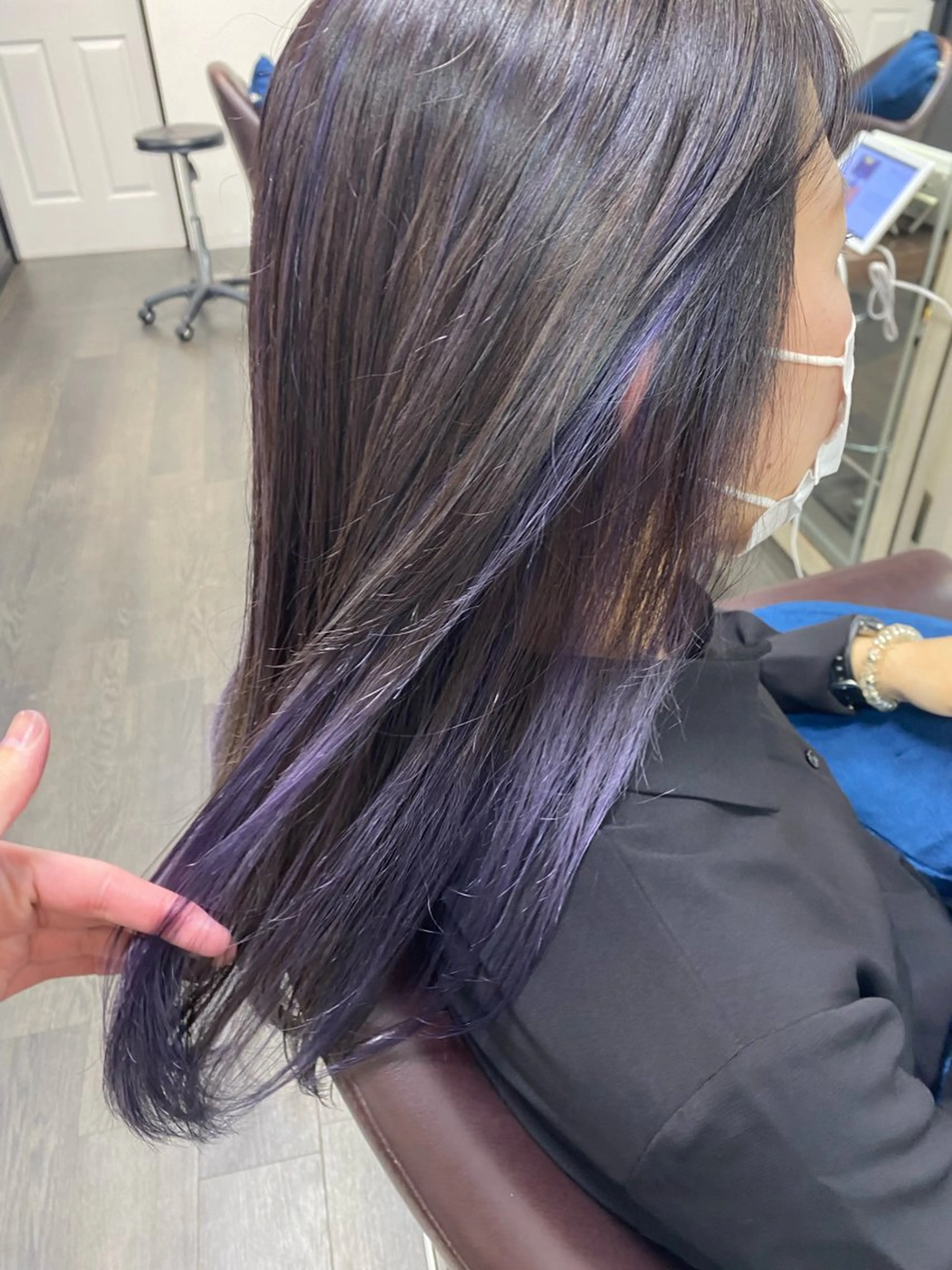 セミロング ハイライト ヘアカラー トリートメント 月野涼風 /レイヤーカットのその他イメージ