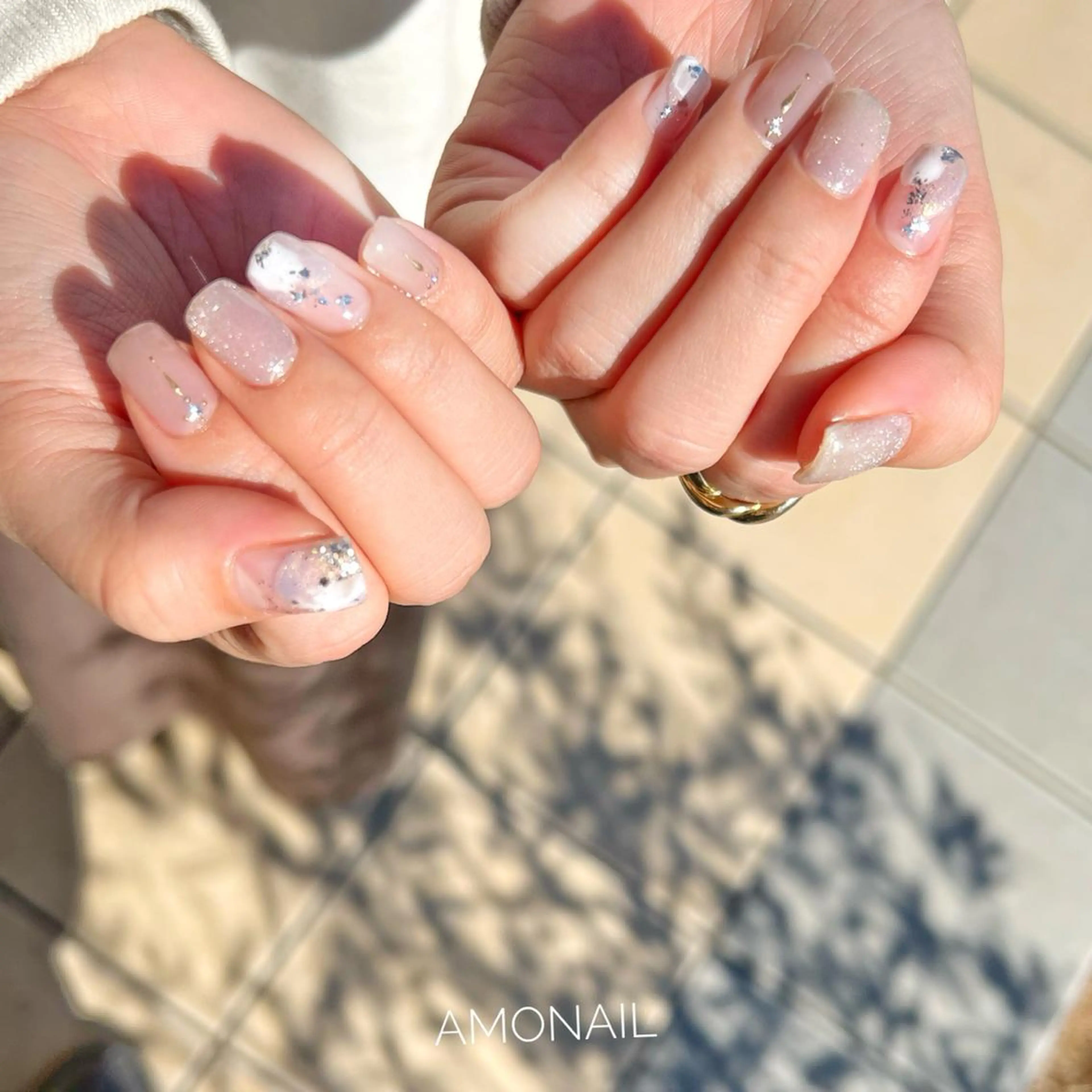 ネイル アートネイル フットネイル ニュアンスネイル ピスタチオネイル 唐笠 祥子のその他イメージ