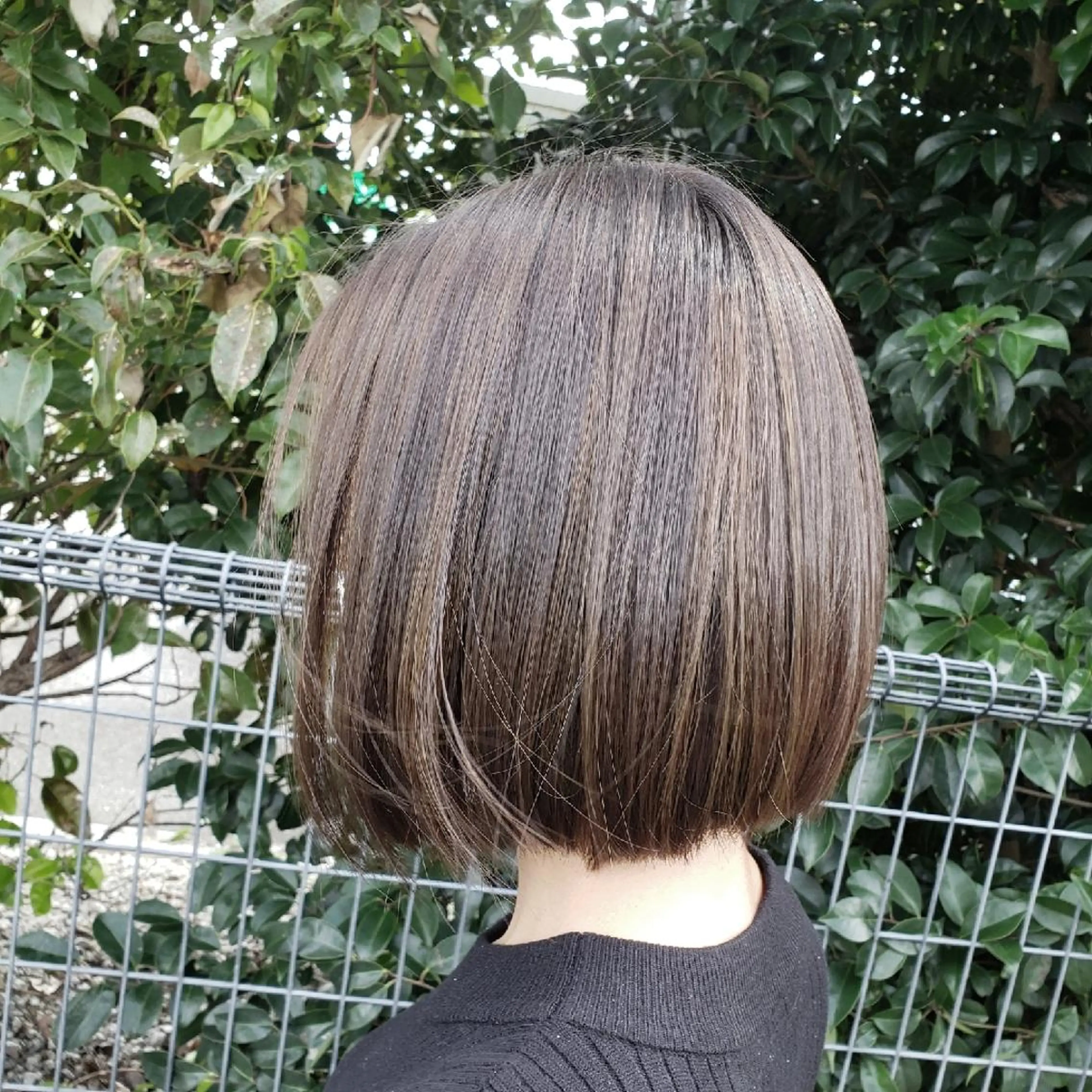 ミディアム ハイライト ヘアカラー ma cherie 　naoのヘアスタイル