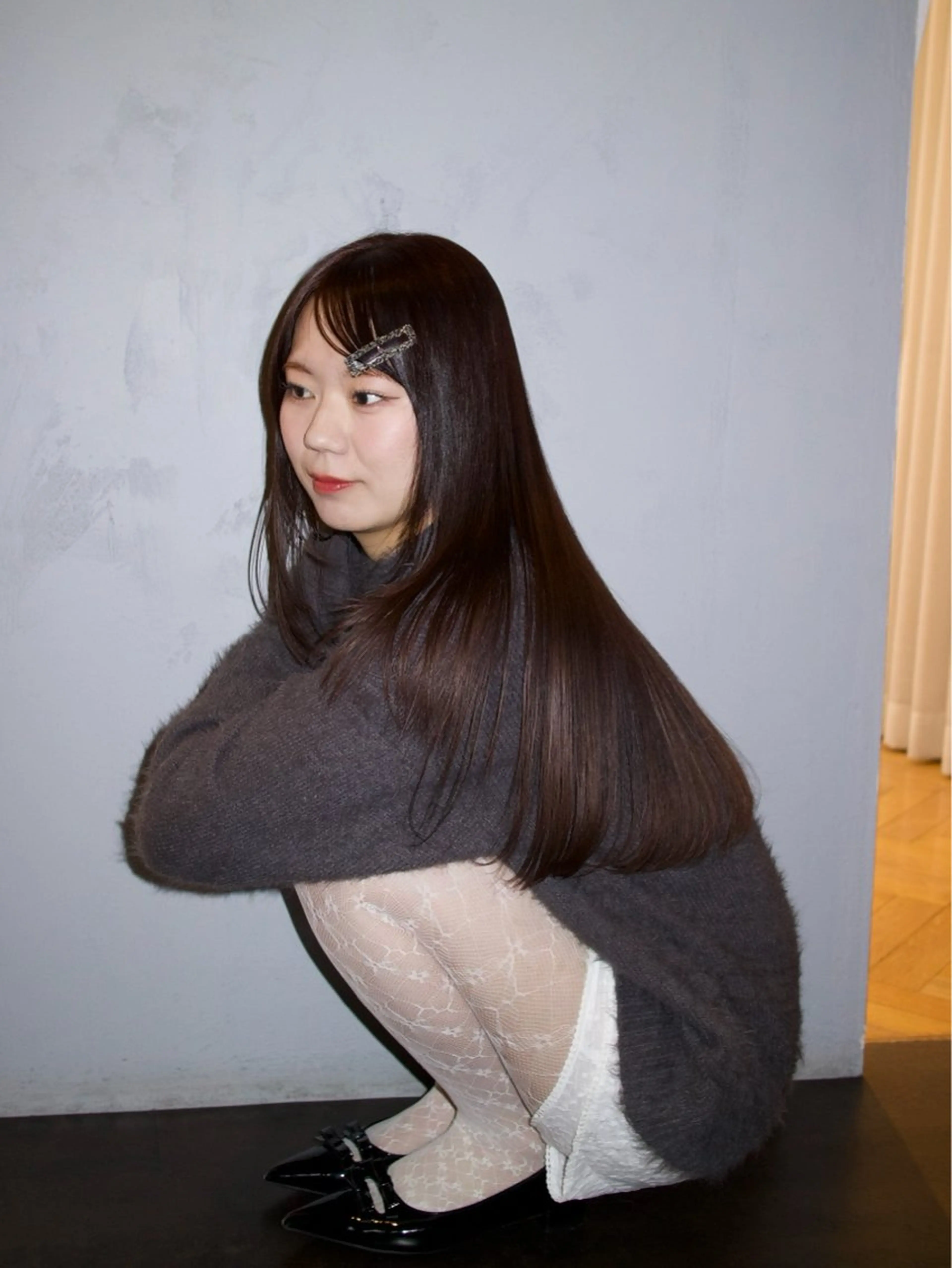 ロング カラー ヘアアレンジ イルミナカラー ロング トリートメント ヘアカラー トリートメント ᵐⁱᵏⁱᵏᵒ / レイヤー★のヘアスタイル