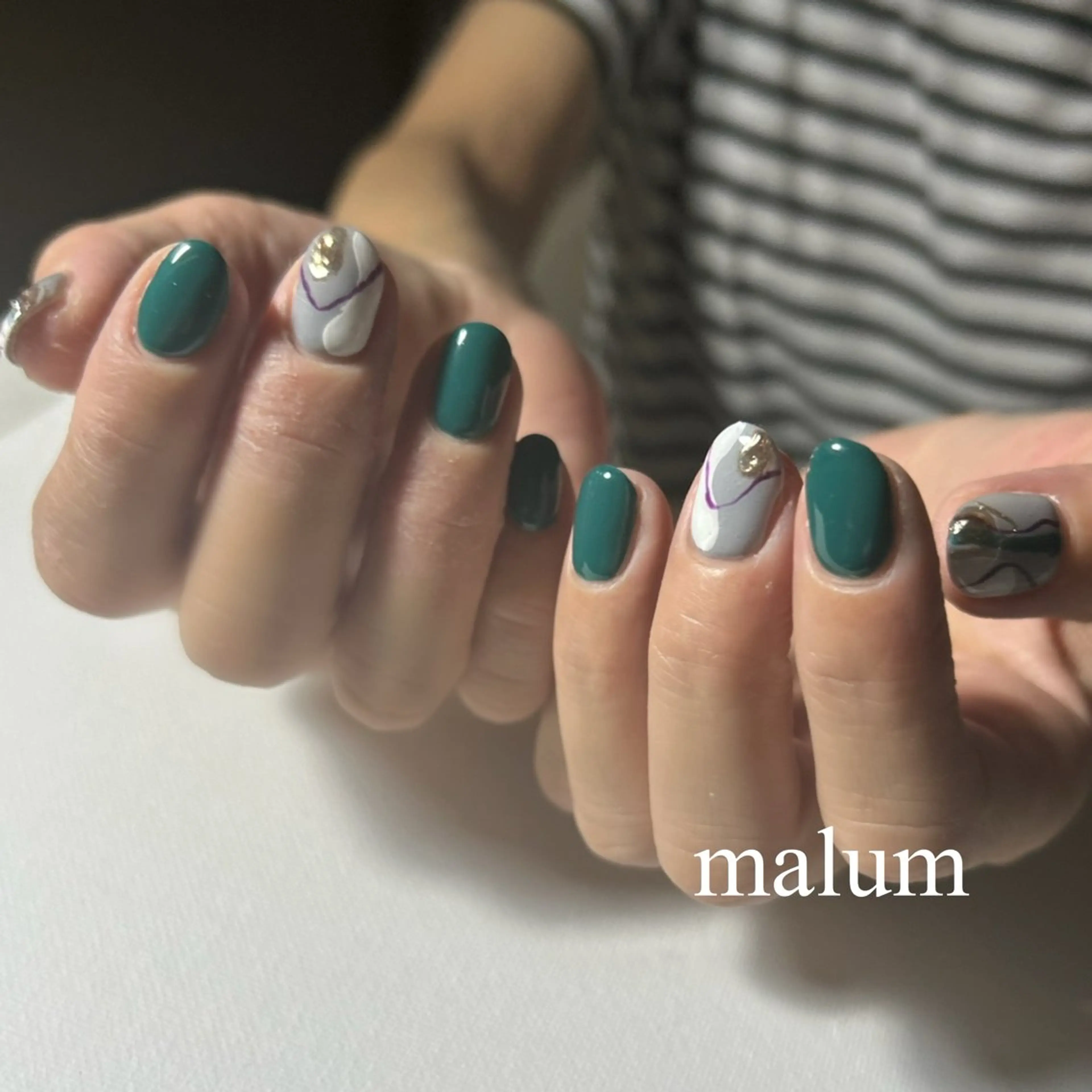 ネイル ハンドネイル malum nailのネイルデザイン