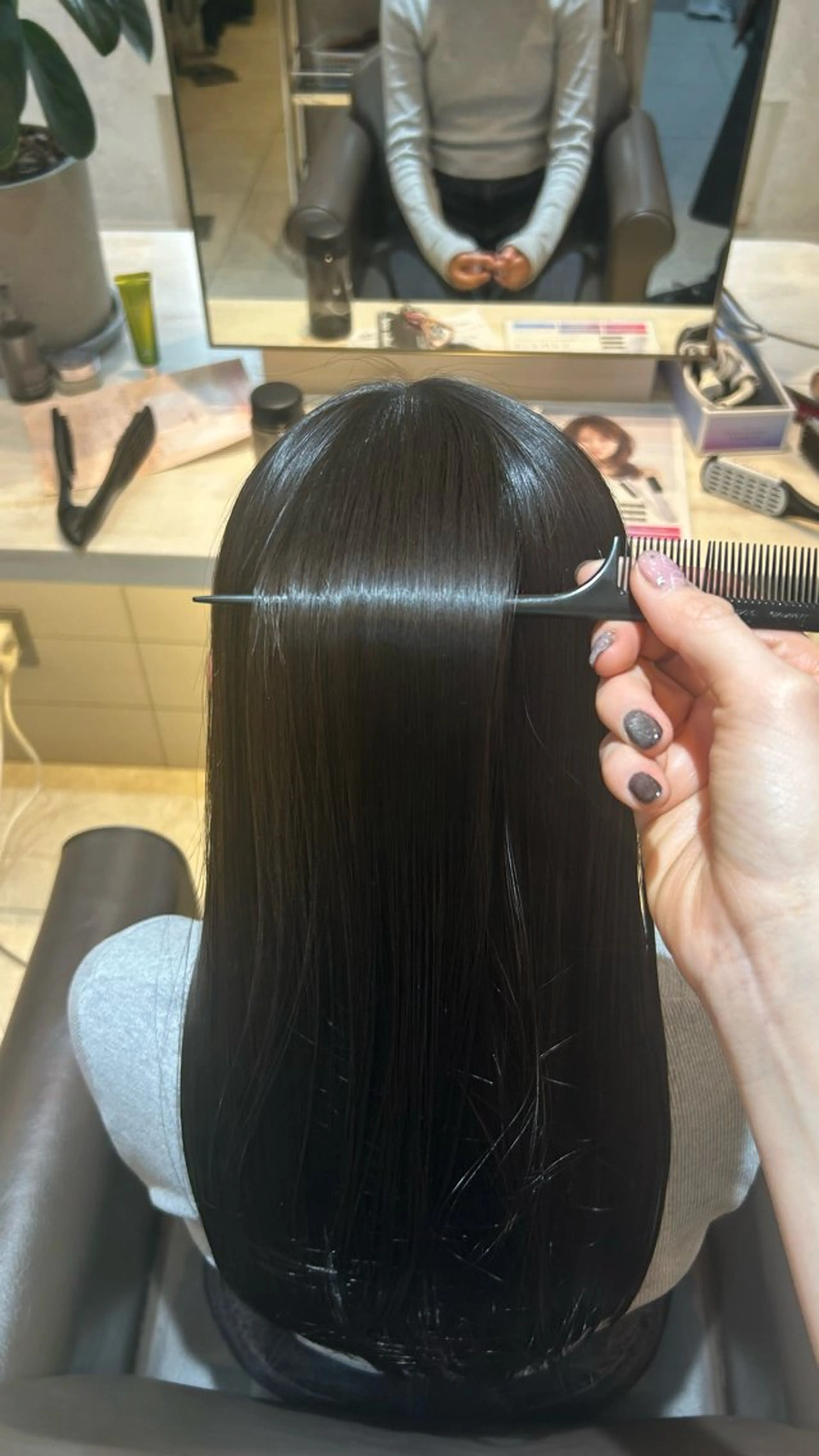 ロング 永田 風音のヘアスタイル