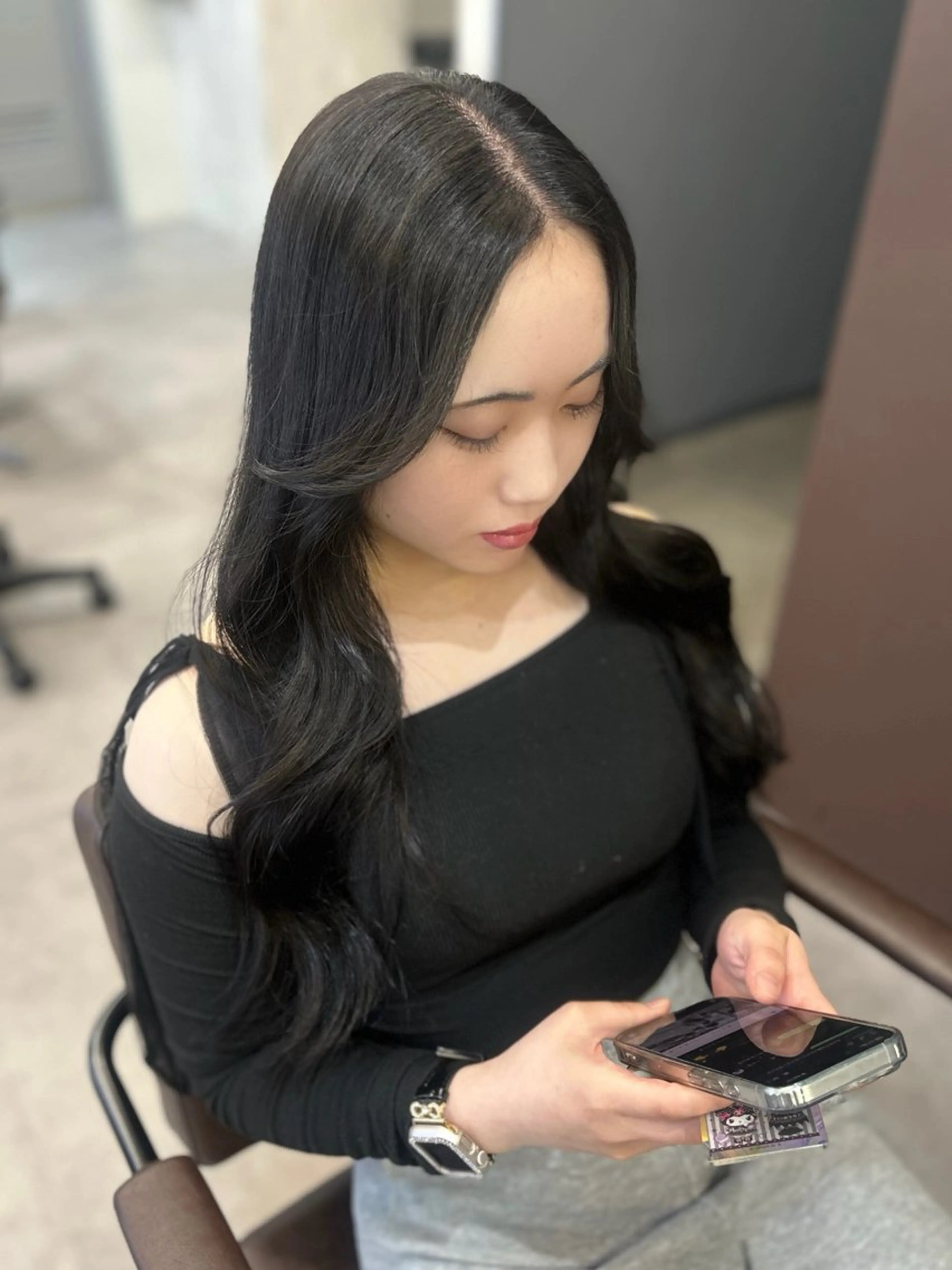 ロング カラー 韓国×髪質改善カラー 💎hinaのヘアスタイル