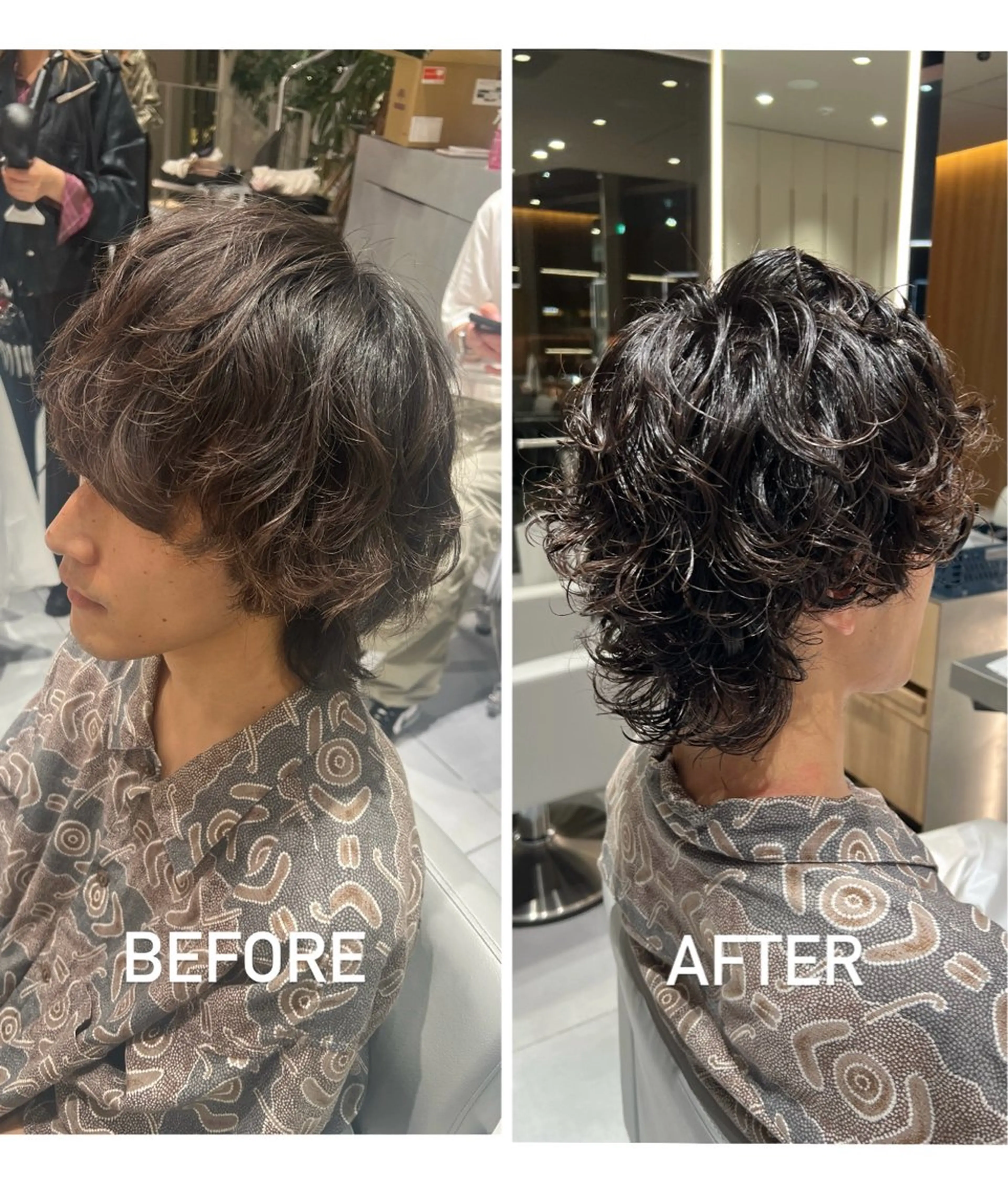 パーマ メンズ メンズパーマ kako　ショート ボブのヘアスタイル