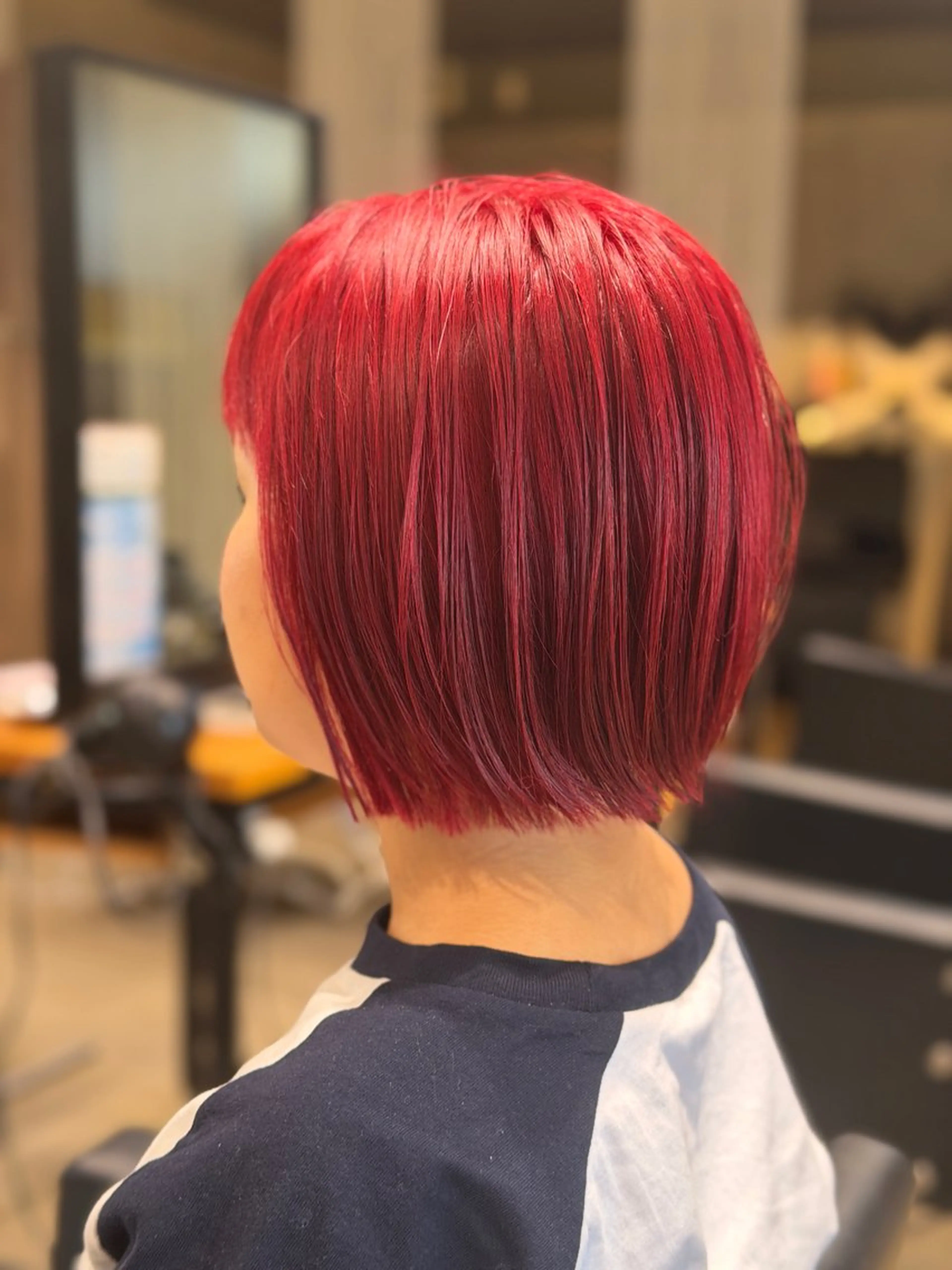 ショート カラー レッドカラー Hirose Ryoのヘアスタイル
