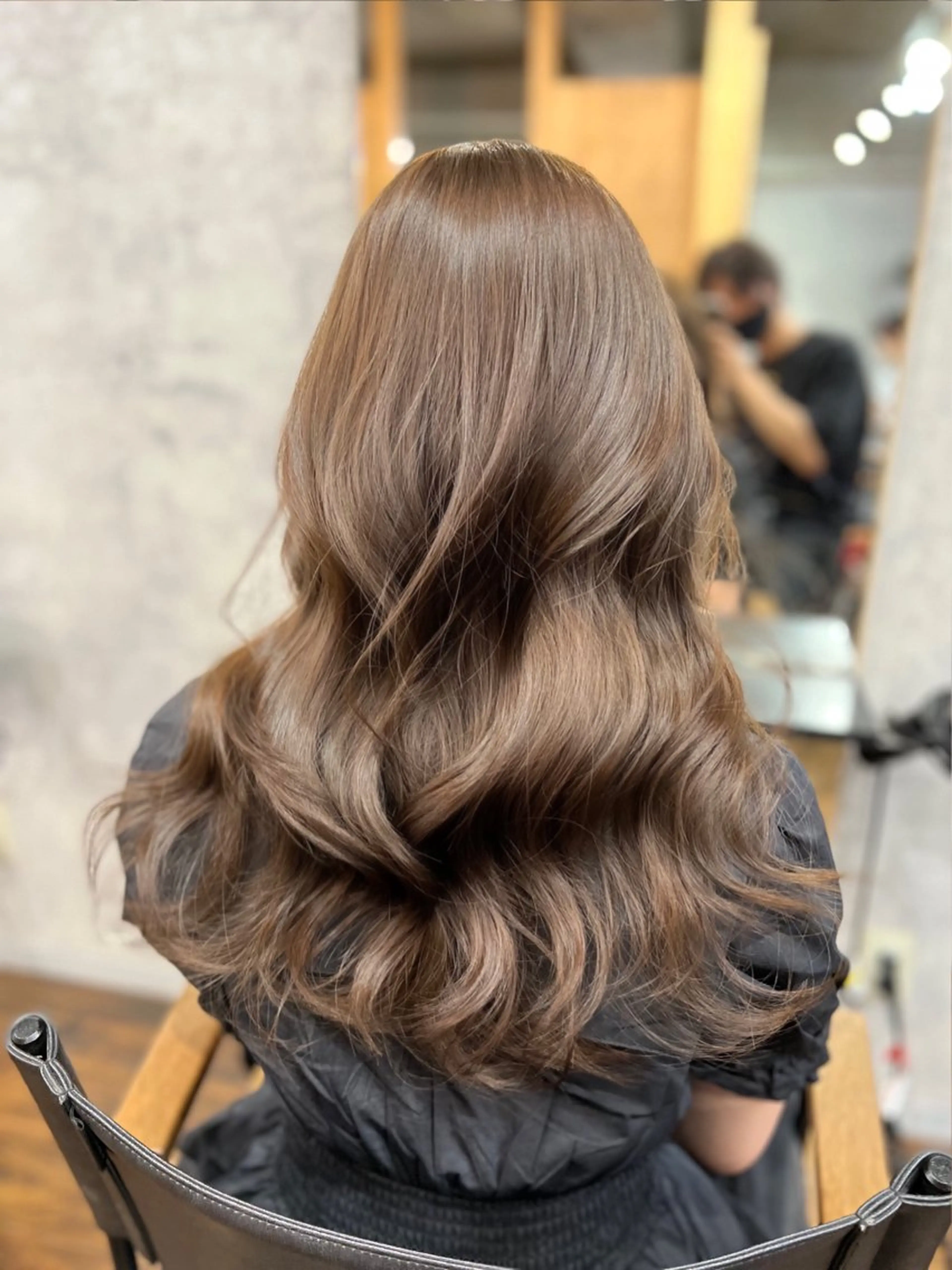 ロング カラー ヘアアレンジ カット ヘアカラー トリートメント ヘッドスパ ヘアセット 韓国レイヤー ハッシュ🤍渋谷のヘアスタイル