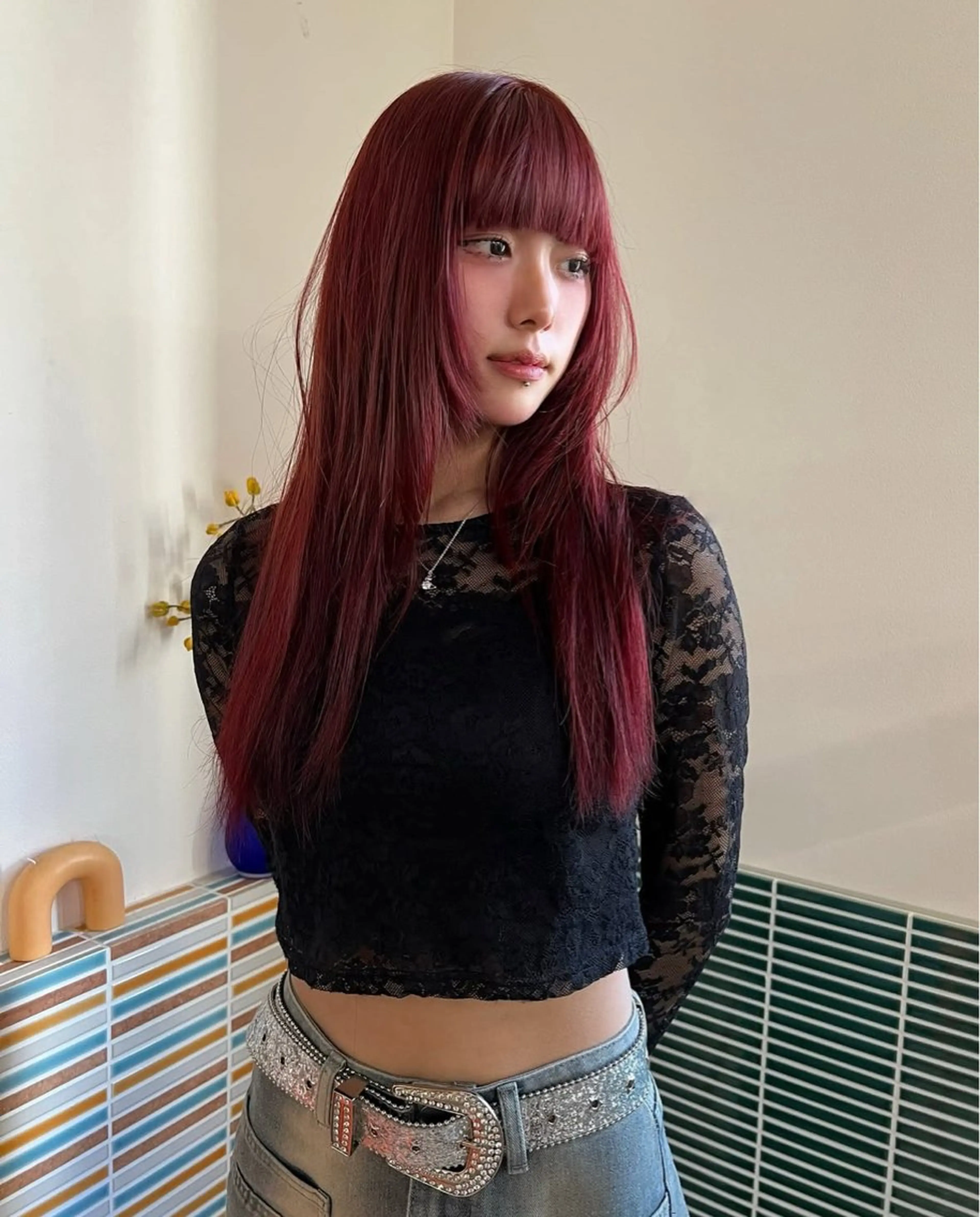 ロング カラー copeu aele 【クペウアエレ】所属・★梅田お洒落カラー ちどり★のヘアスタイル