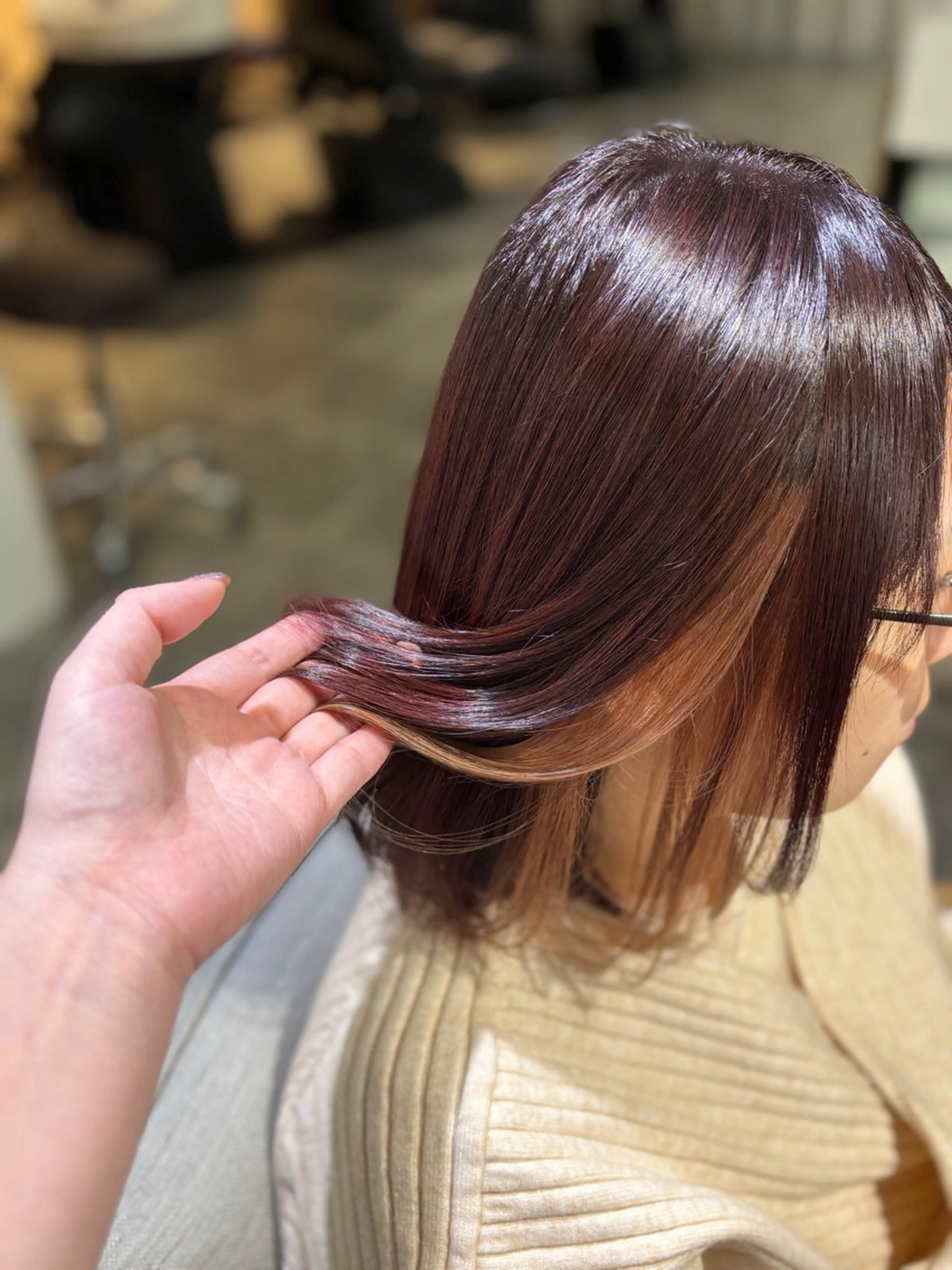 ミディアム カラー 【艶髪、髪質改善】 KAHOのヘアスタイル