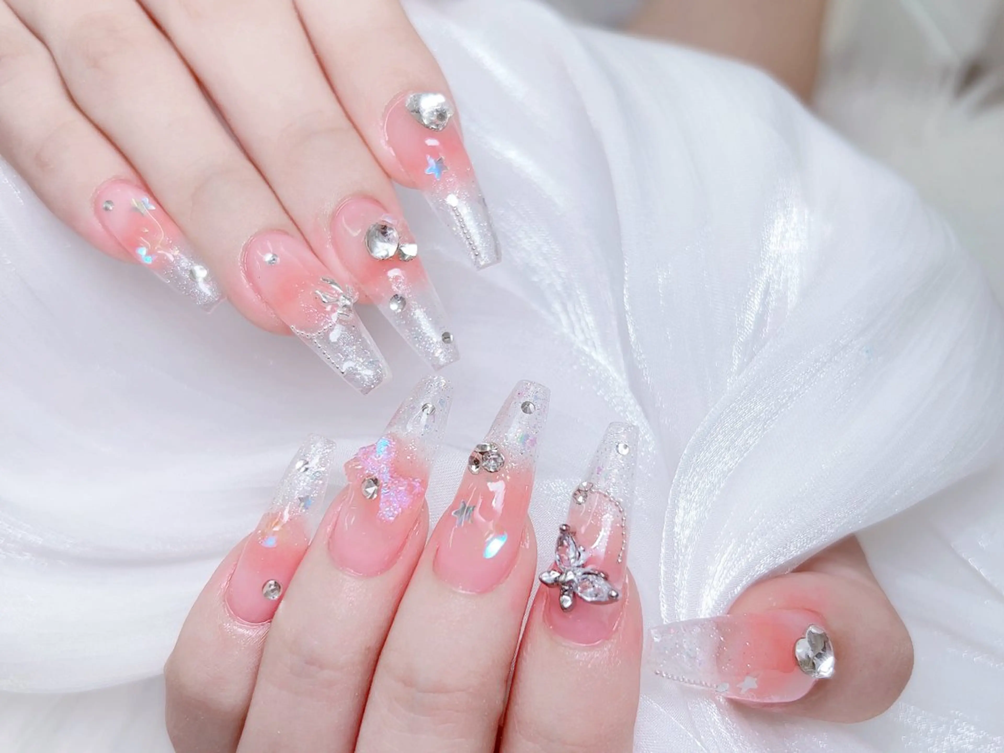 ネイル ハンドネイル M🌷nail 長さだし専門店のネイルデザイン